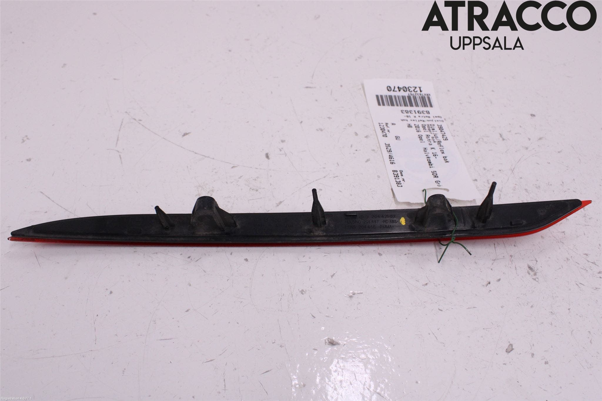 Opel ASTRA K 16-22 Dimljus/Reflex Bak