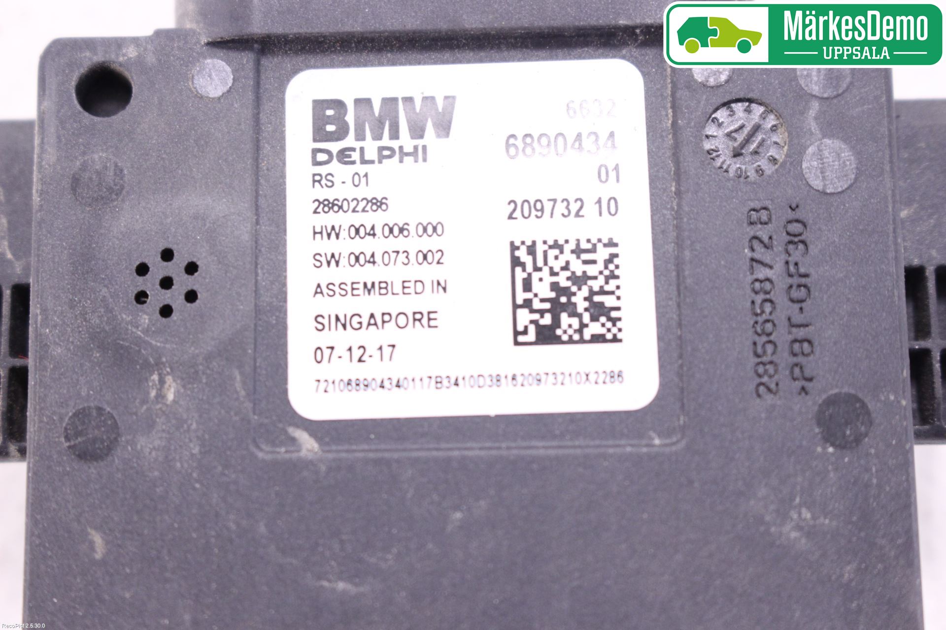 BMW 5 G30/G31/F90 17-23 Sensor Aktivt Kollisionsskydd