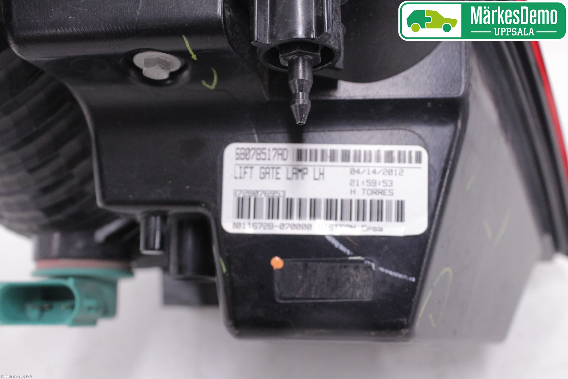 Fiat FREEMONT Bakljus Lucka Vä