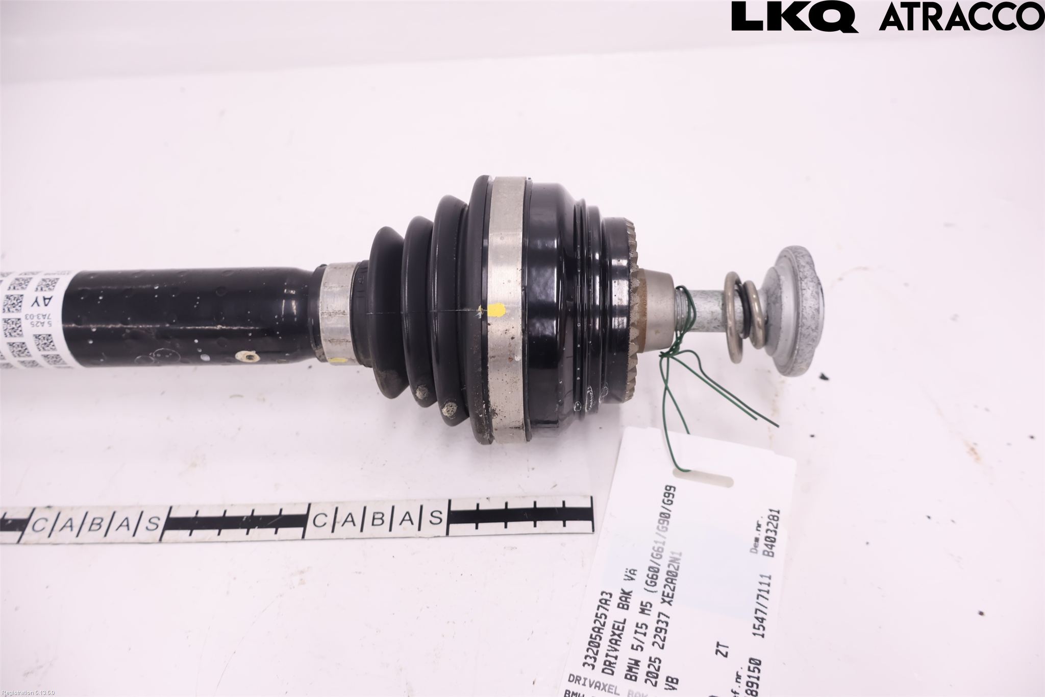 BMW 5/i5 G60/G61 24- Drivaxel Bak Vänster