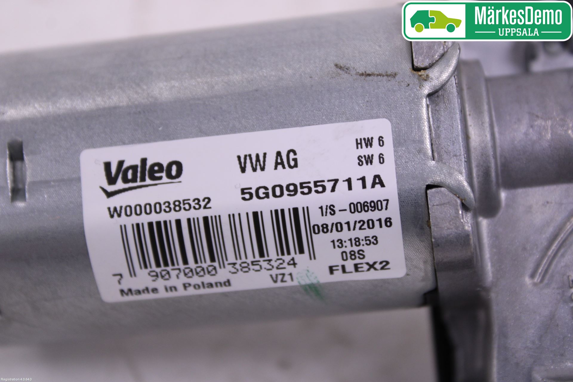Volkswagen VW GOLF / E-GOLF VII 13-20 Torkarmotor Baklucka