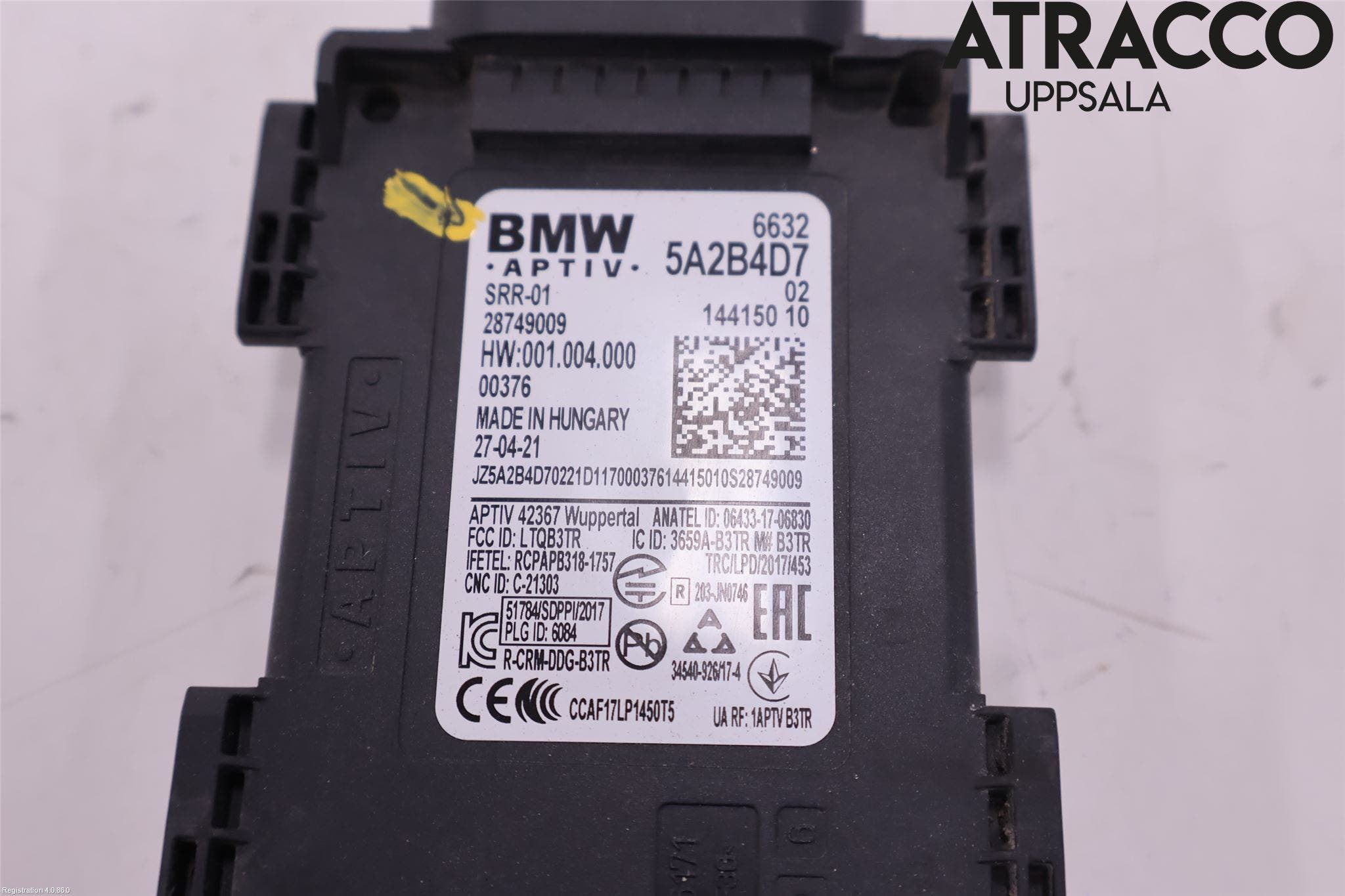 BMW 3 G20/G21/G80/G81 19- Sensor Aktivt Kollisionsskydd