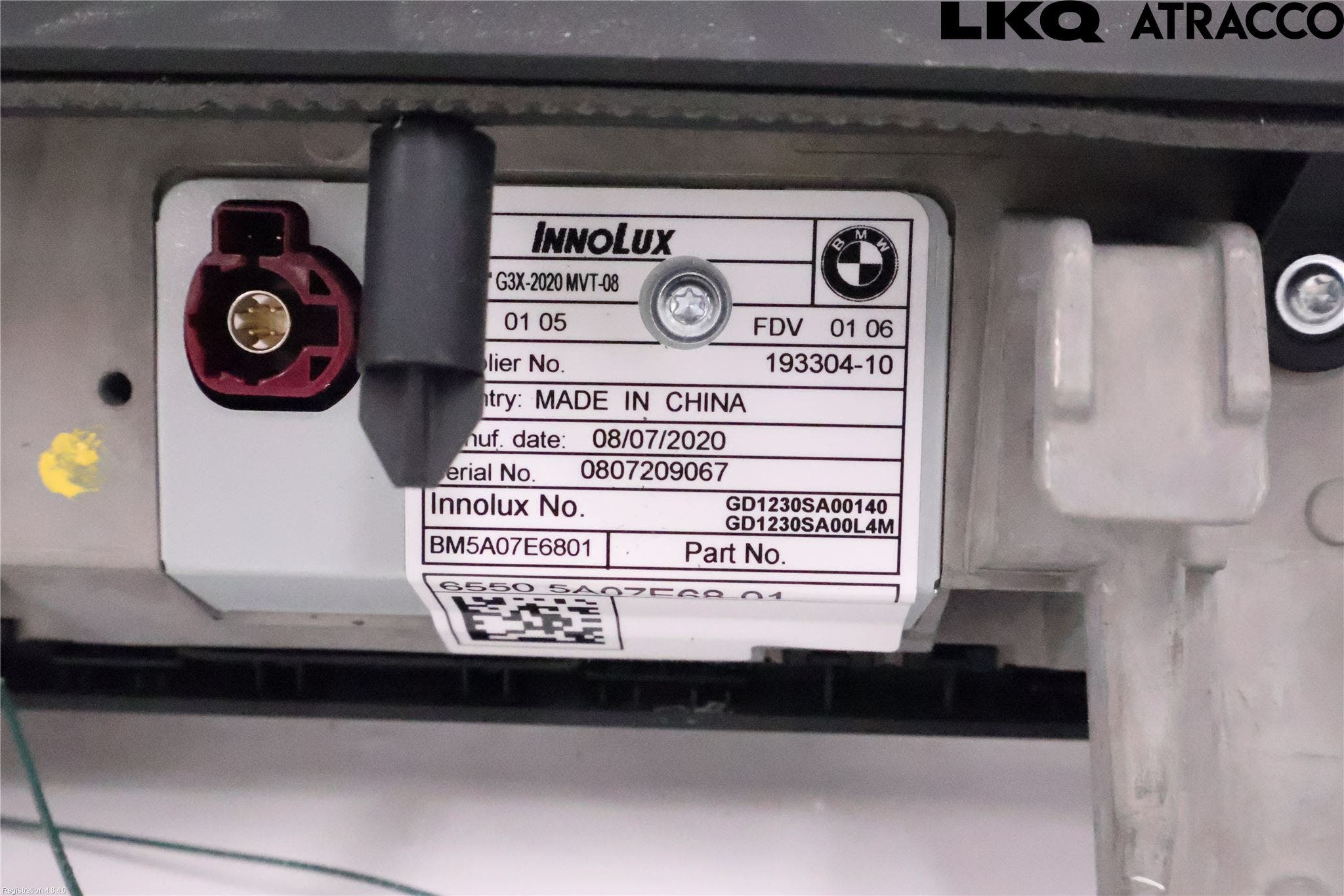 BMW 5 G30/G31/F90 17-23 Bildskärm