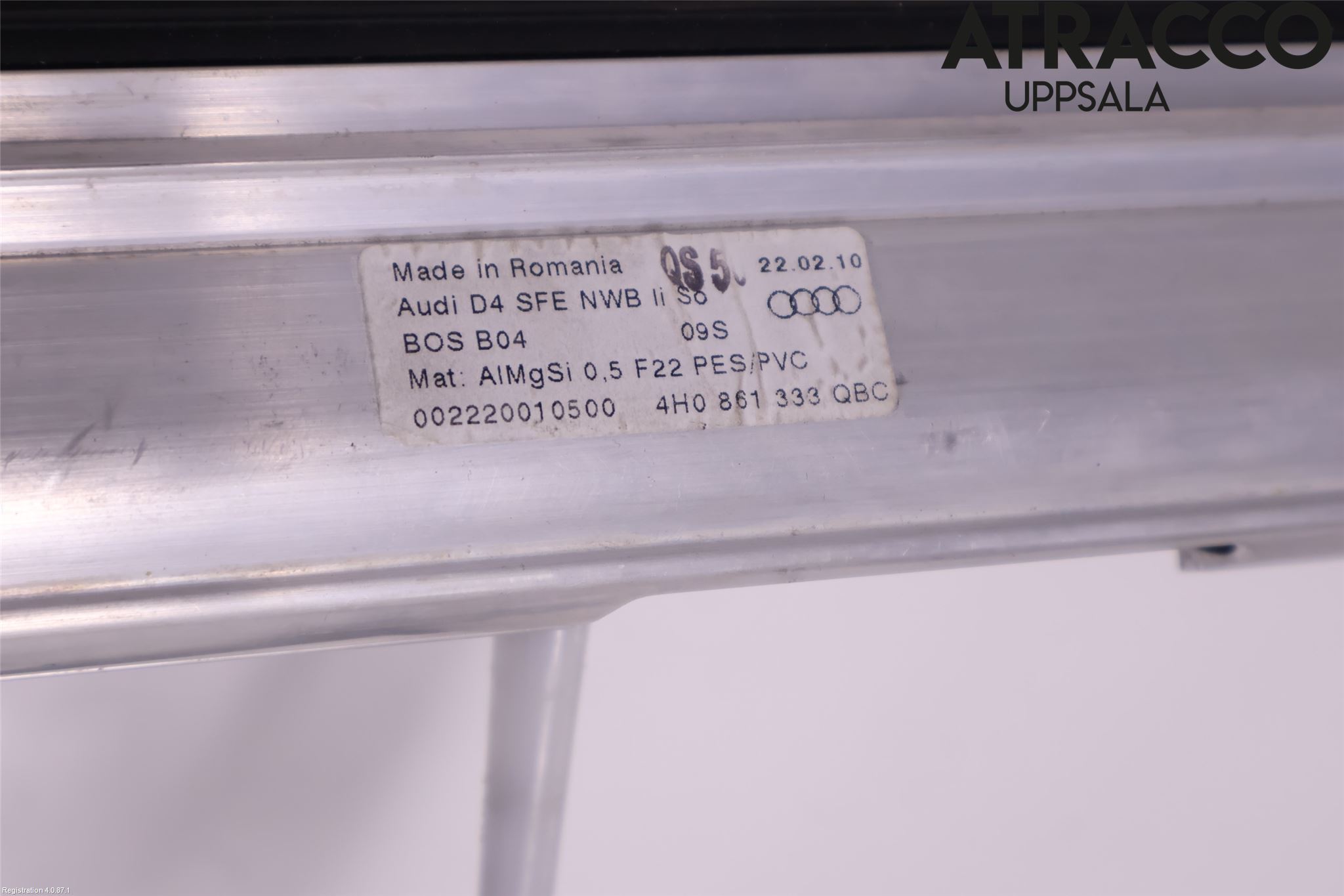 Audi A8/S8 4H 10-17 Solskydd