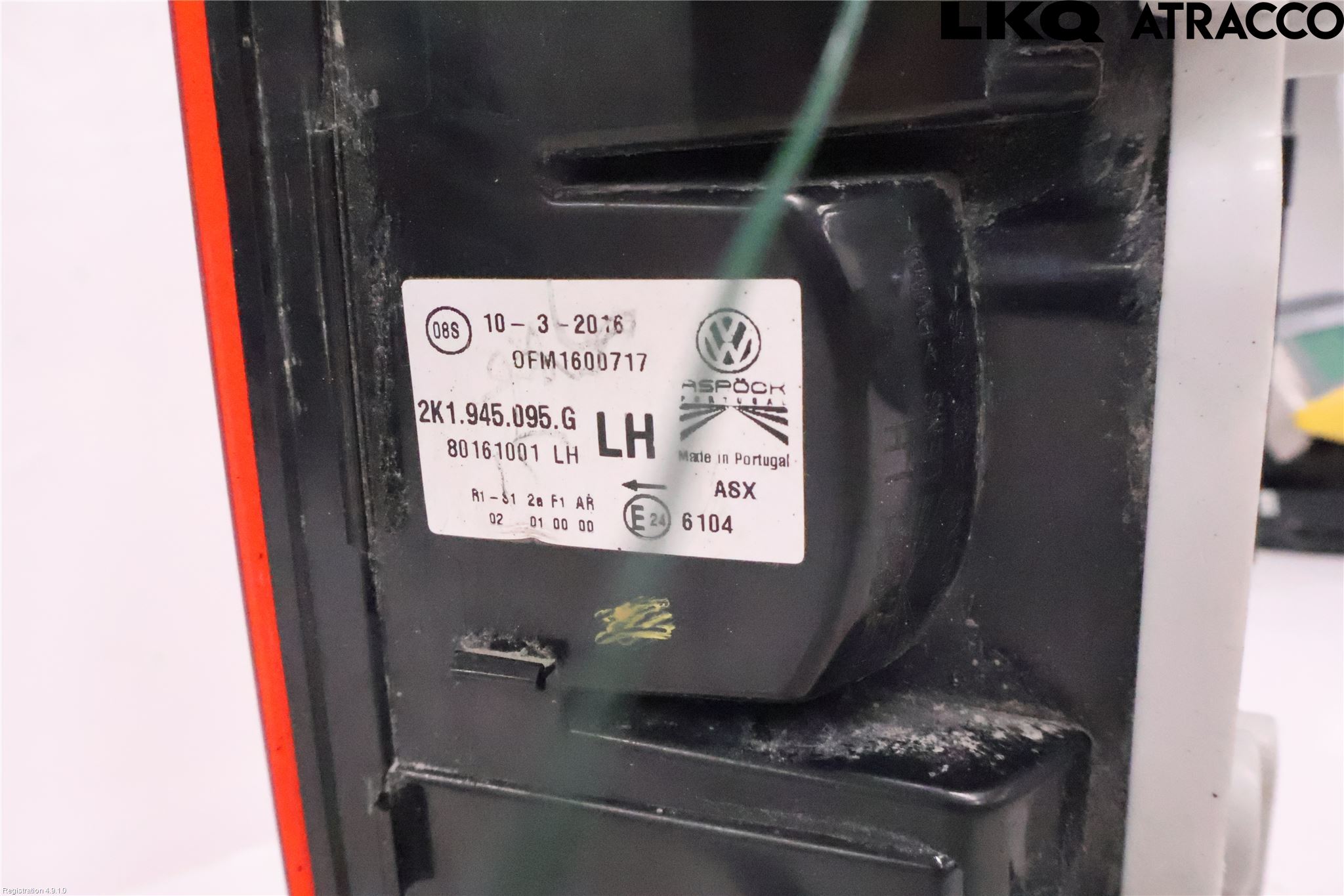 Volkswagen VW CADDY 16-20 Bakljus Vänster