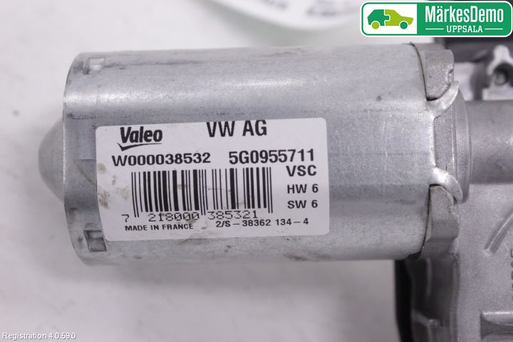 Volkswagen VW GOLF / E-GOLF VII 13-20 Torkarmotor Baklucka