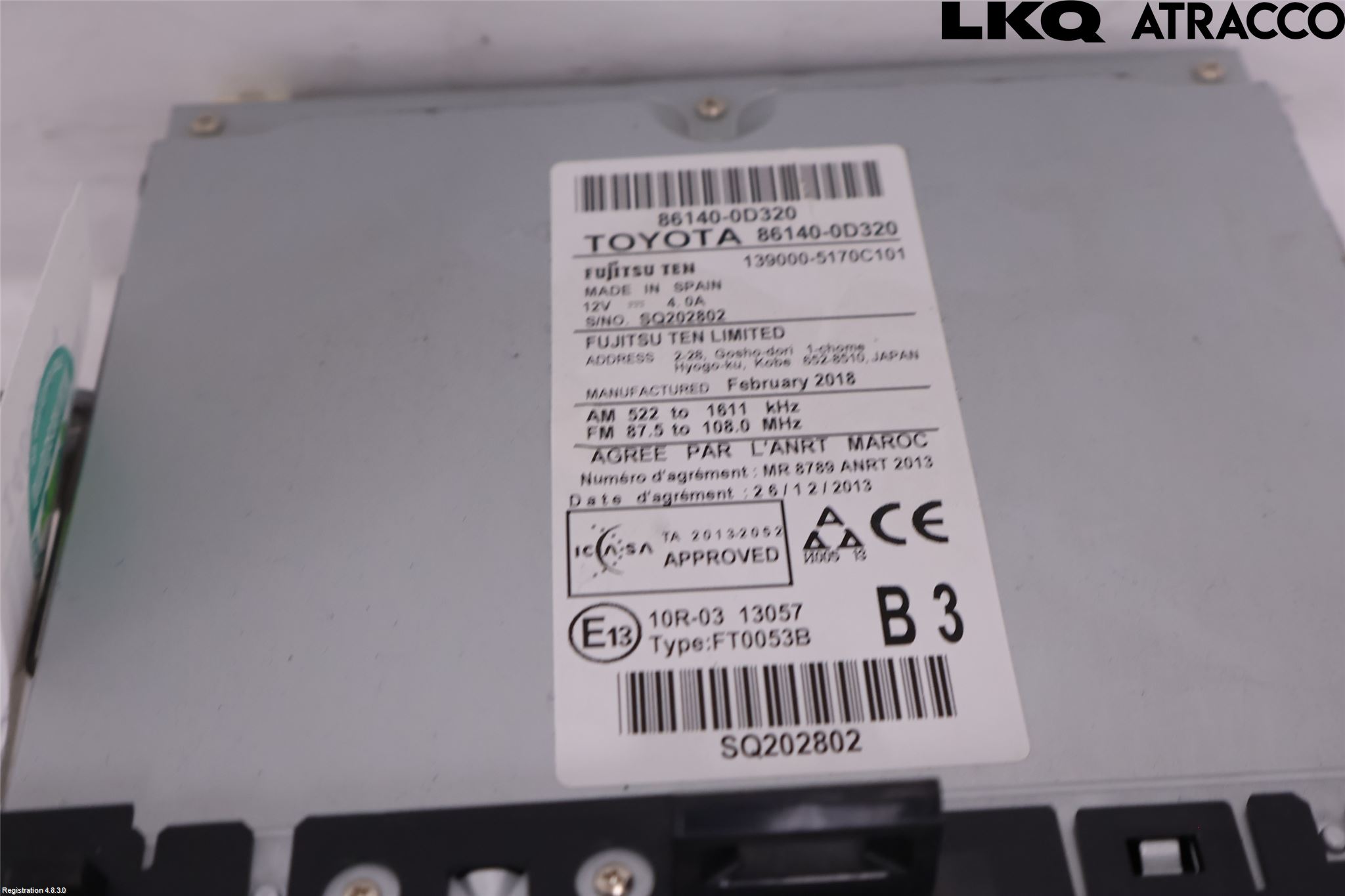 Toyota YARIS XP130 15-20 Cd Radio - Multimediapanel