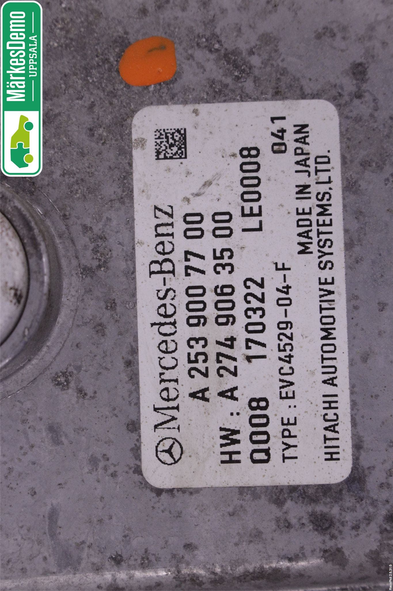 MB GLC-KLASS (X253/C253) 15-22 Styrenhet Växlingsenhet