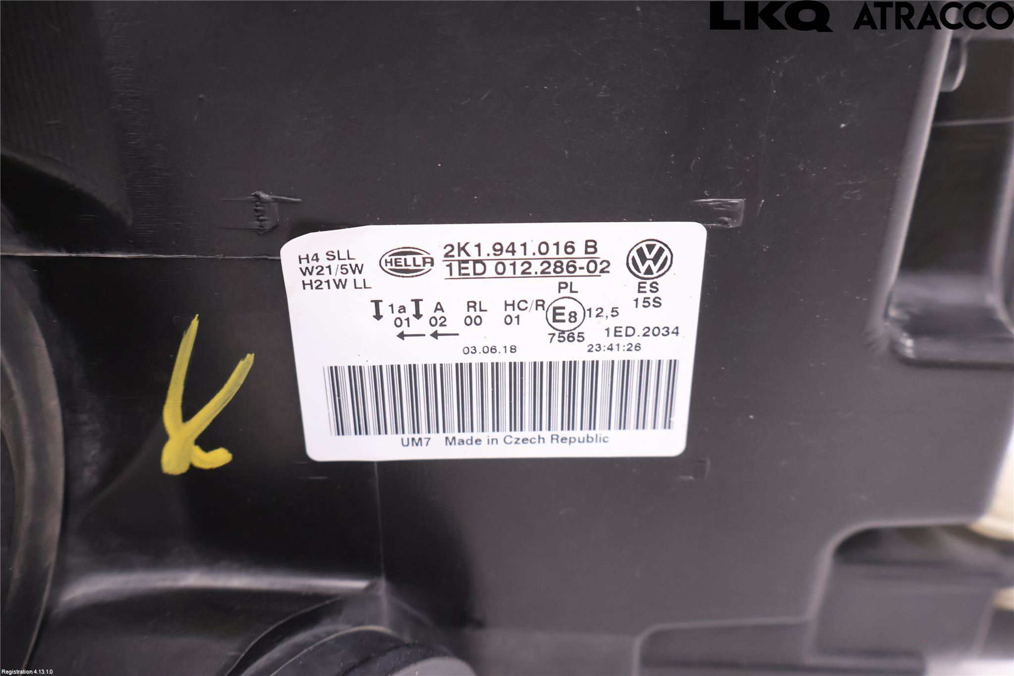 Volkswagen VW CADDY 16-20 Strålkastare Höger