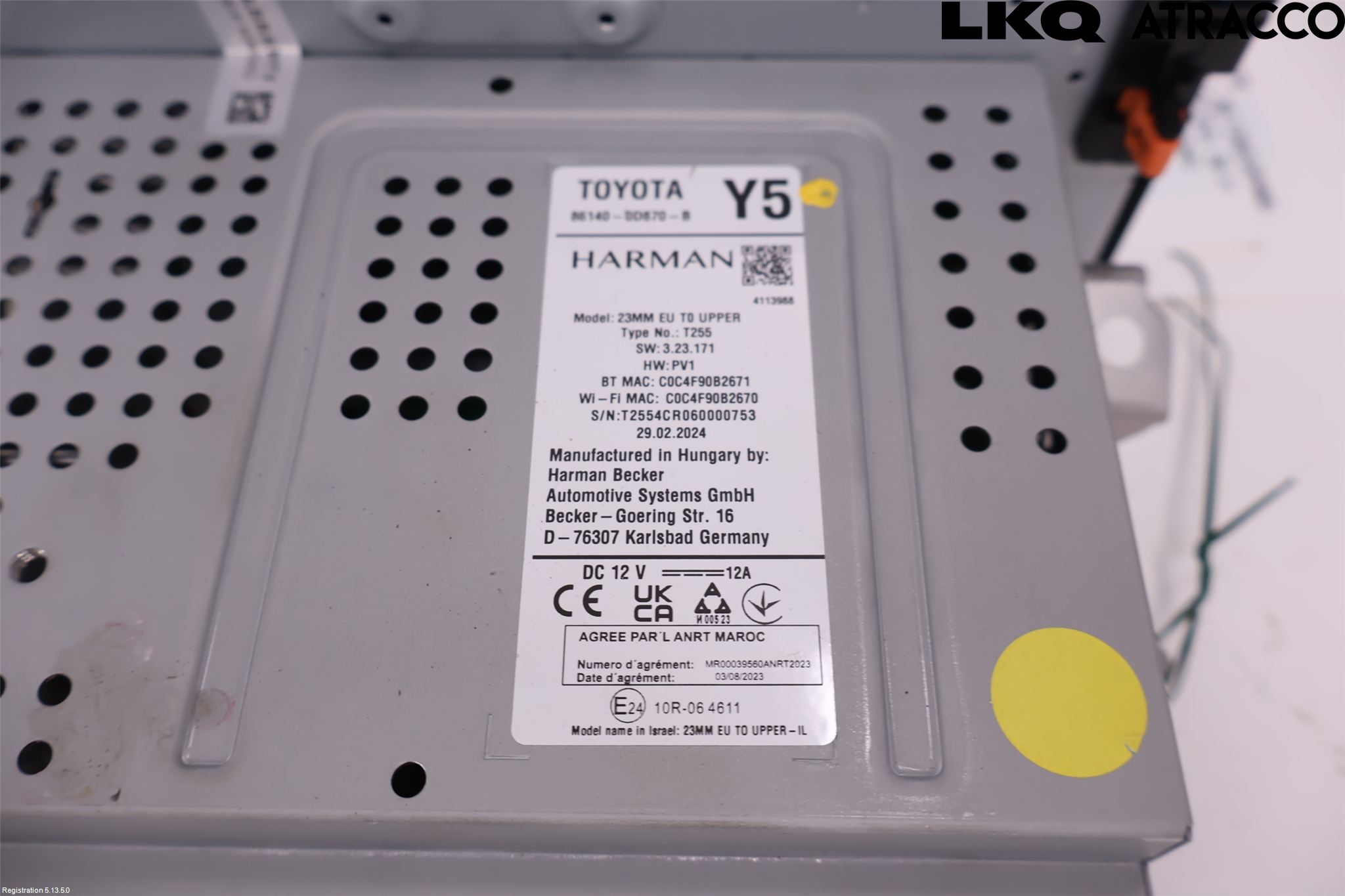 Toyota YARIS XP21 20- Cd Radio - Multimediapanel