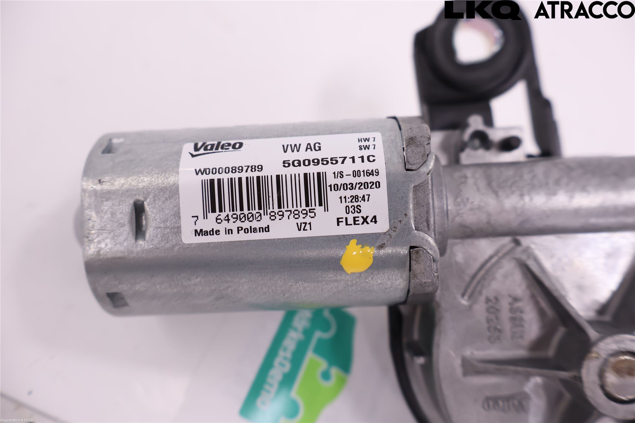 Volkswagen VW GOLF / E-GOLF VII 13-20 Torkarmotor Baklucka