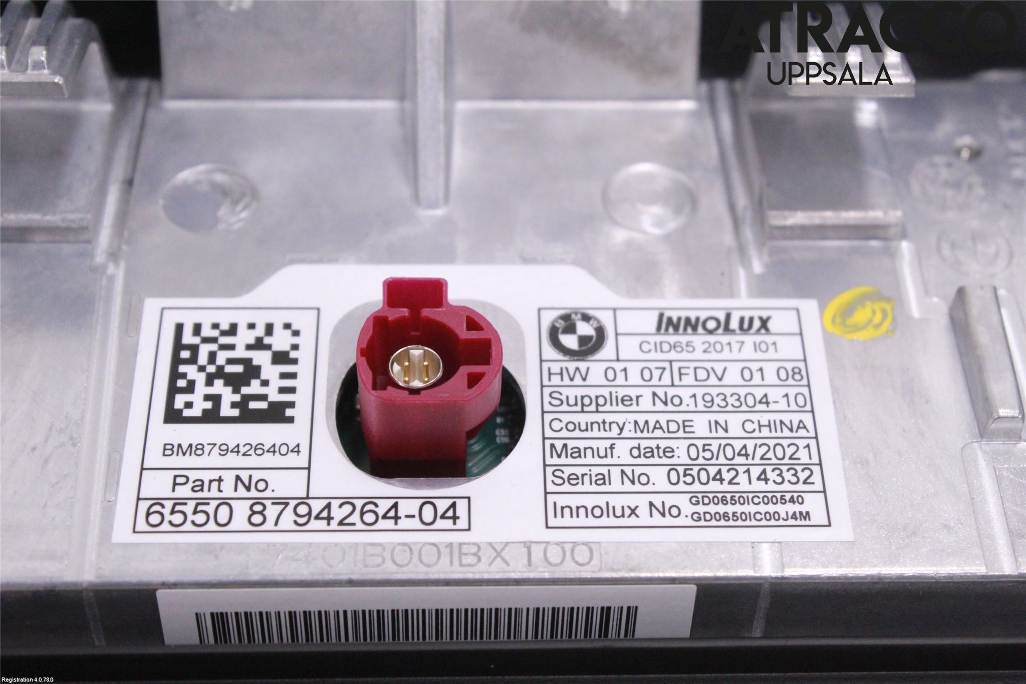 BMW i3 I01 13-22 Bildskärm