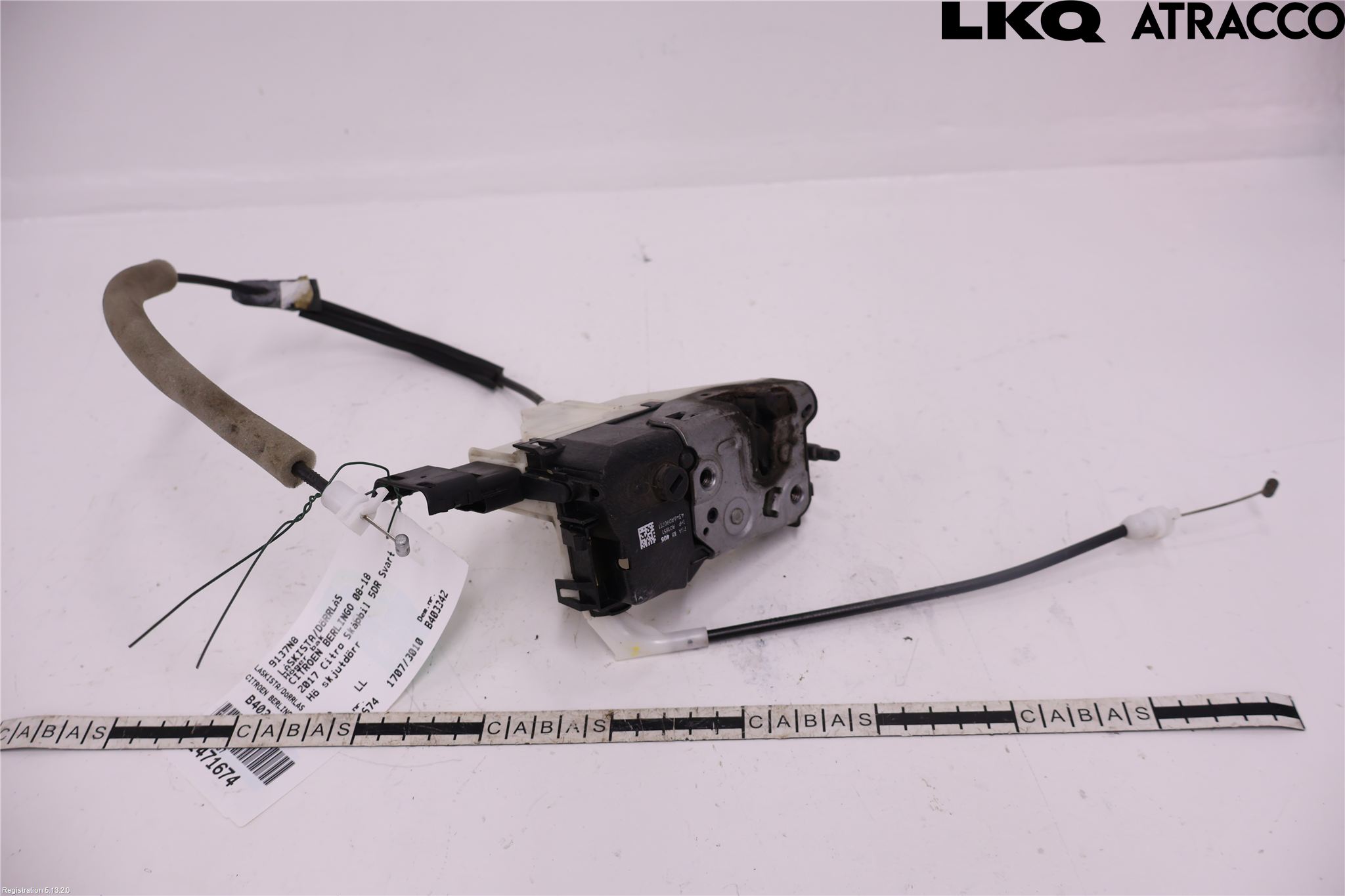 Citroen BERLINGO 08-18 Låskista-Dörrlås