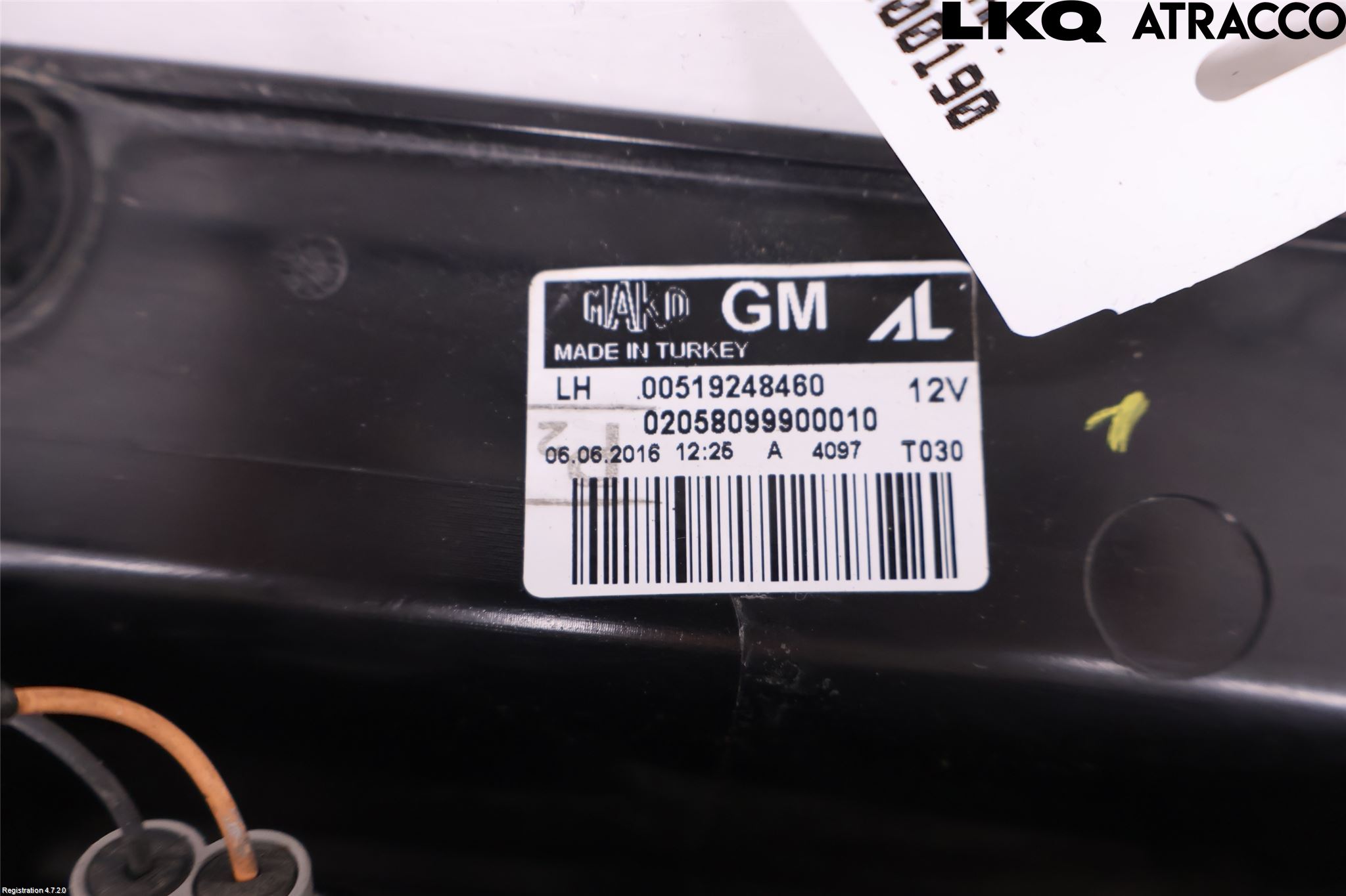 Opel COMBO D 12-18 Bakljus Vänster