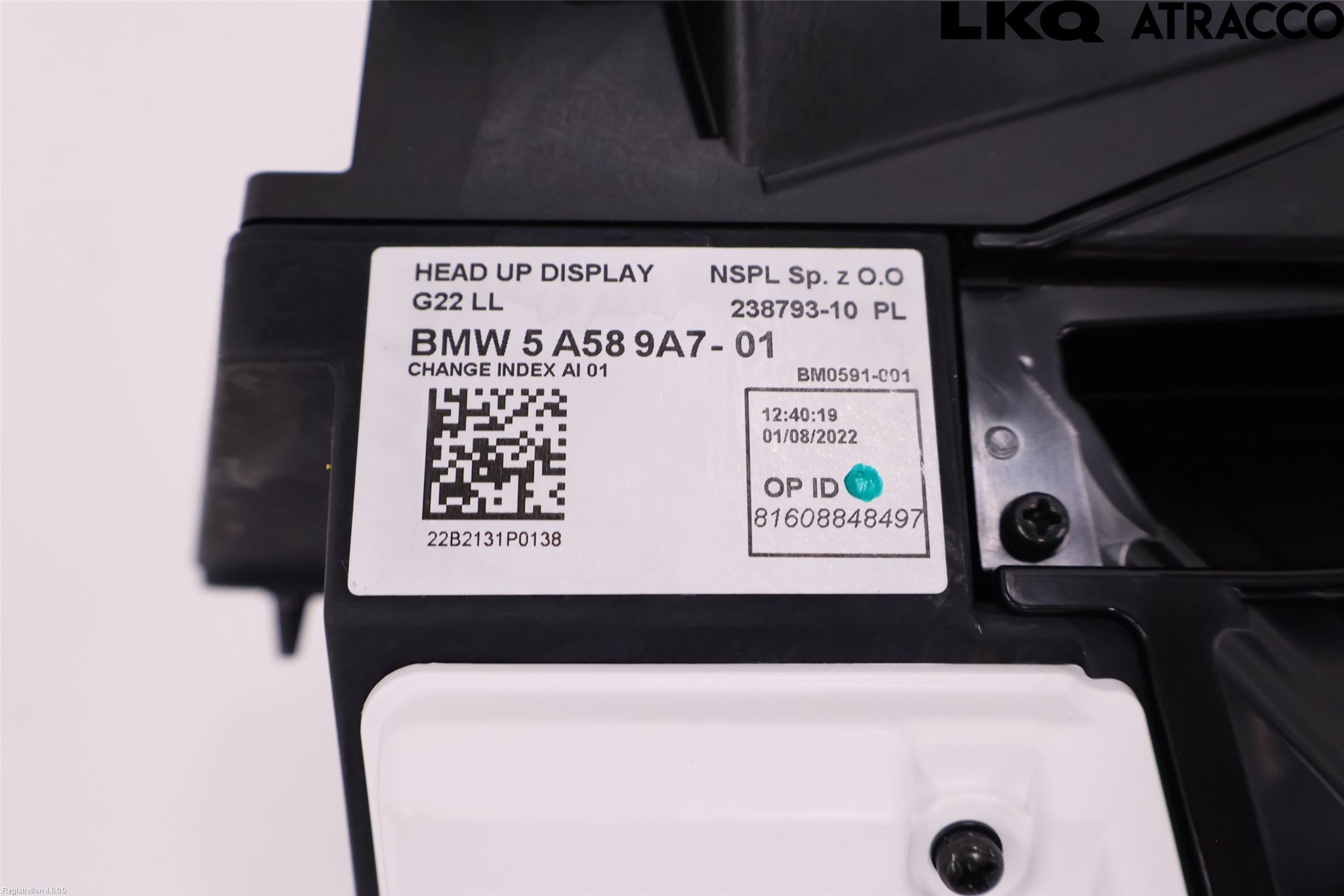 BMW 2 G42 22- Instrument Hast