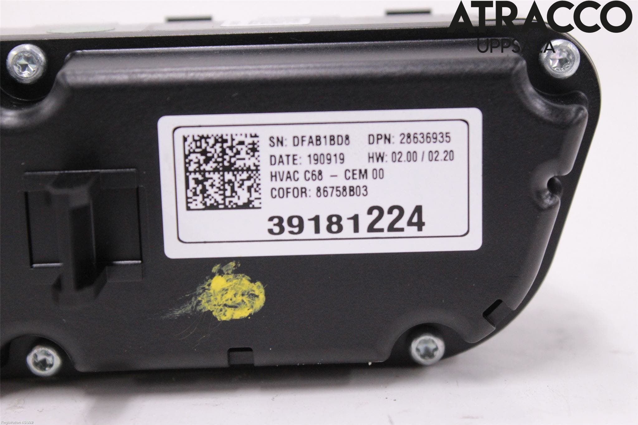 Opel CORSA F, CORSA-E 20- Ac Styrenhet Ac Manöveren