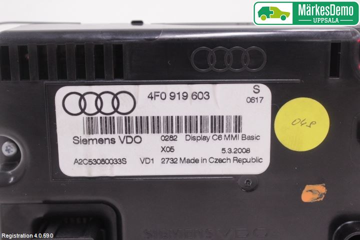Audi A6/S6     05-11 Bildskärm