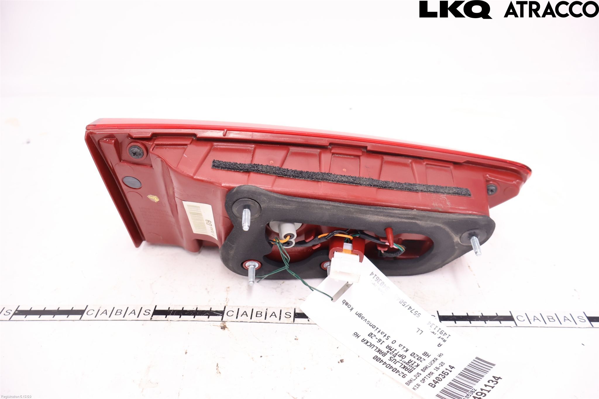Kia OPTIMA 16-20 Bakljus Lucka Hö