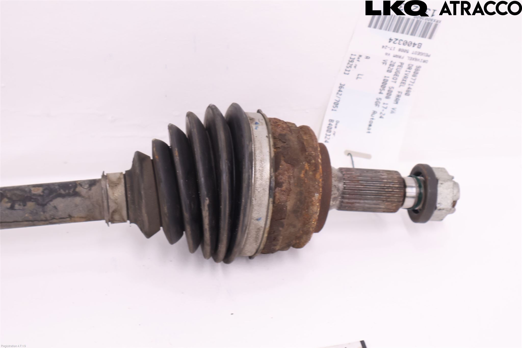 Peugeot 5008 17-24 Drivaxel Fram Vänster