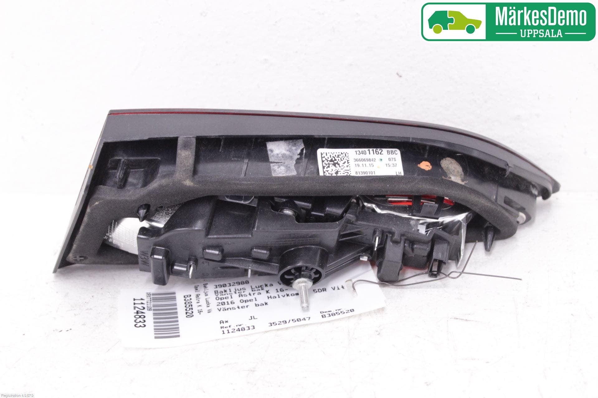 Opel ASTRA K 16-22 Bakljus Lucka Vä