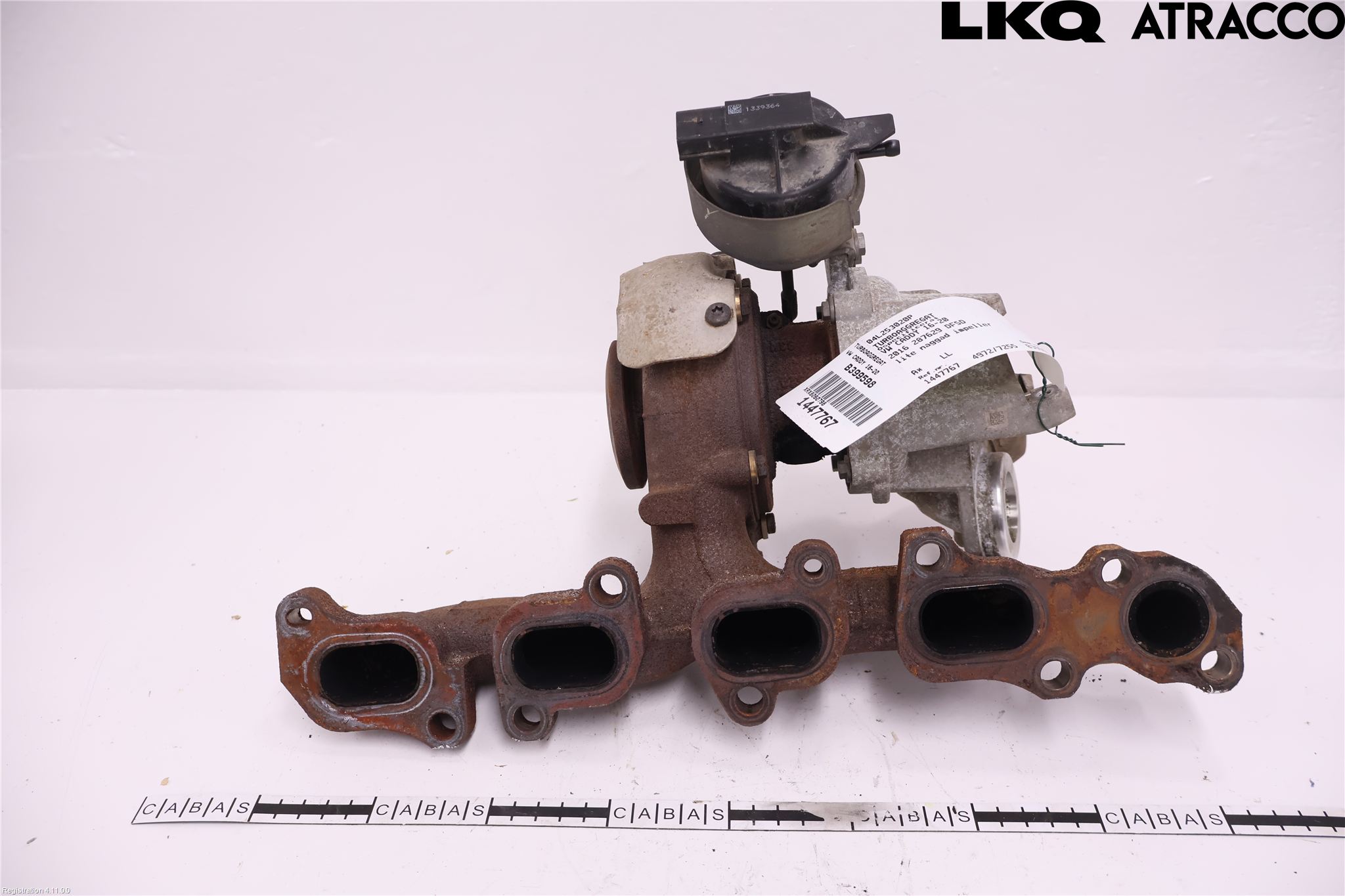 Volkswagen VW CADDY 16-20 Turboaggregat