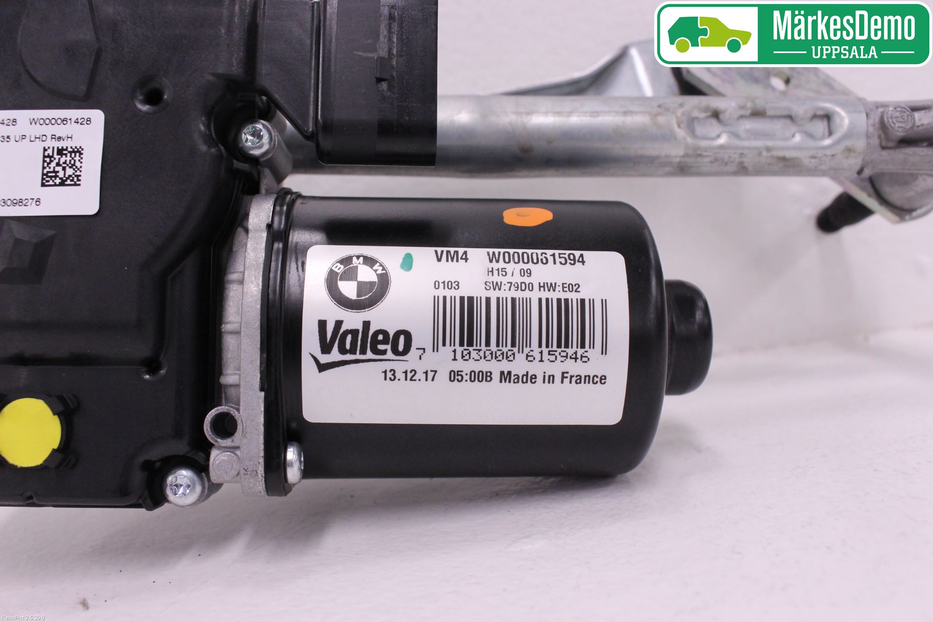 BMW 5 G30/G31/F90 17-23 Torkarmotor Vindruta