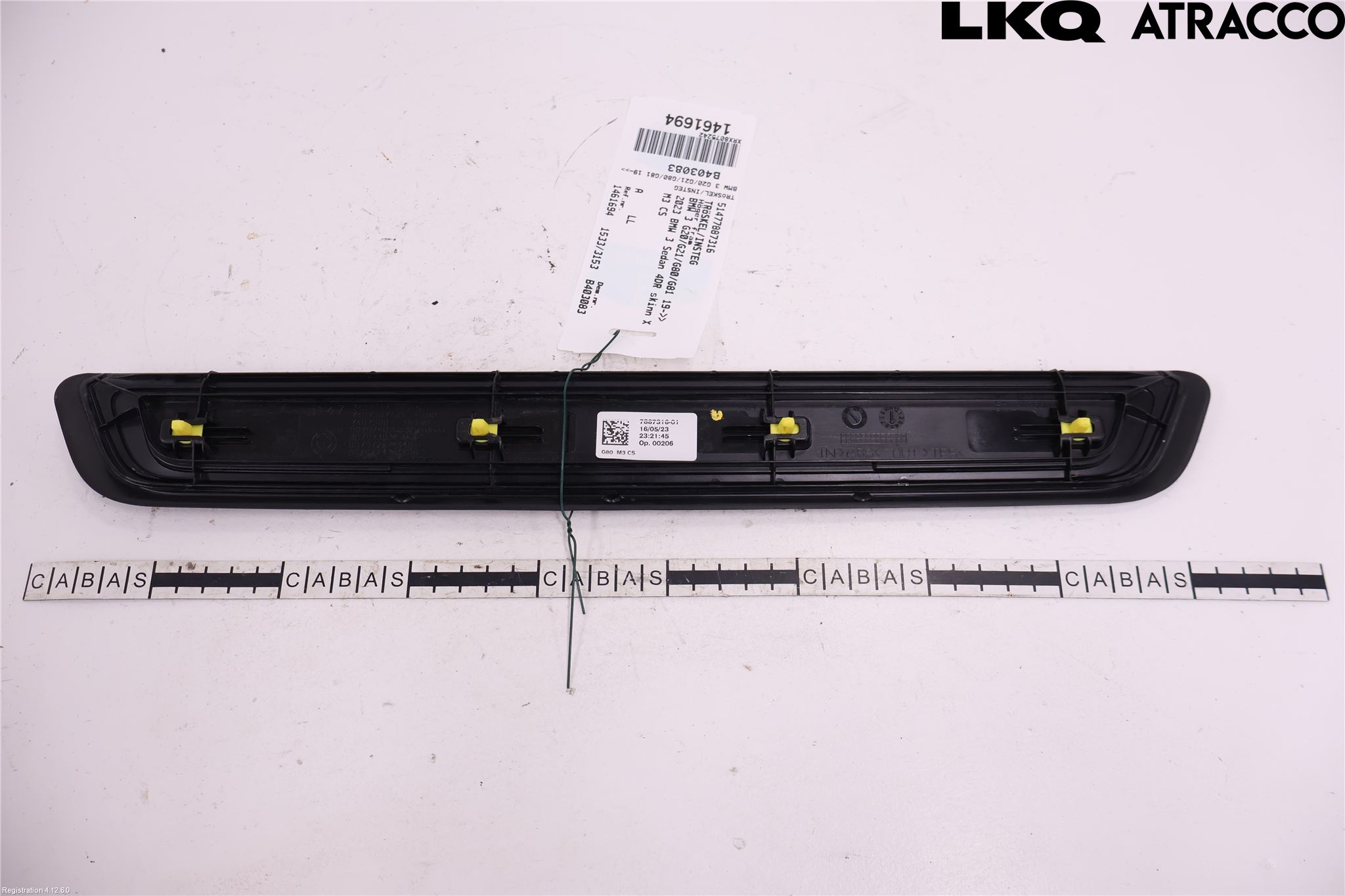 BMW 3 G20/G21/G80/G81 19- Inr Tröskel-Insteg