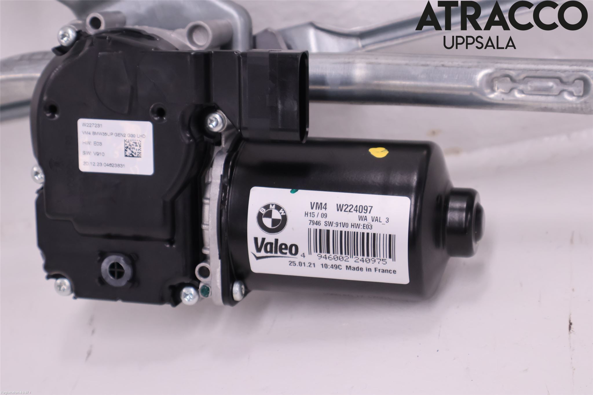 BMW 5 G30/G31/F90 17-23 Torkarmotor Vindruta