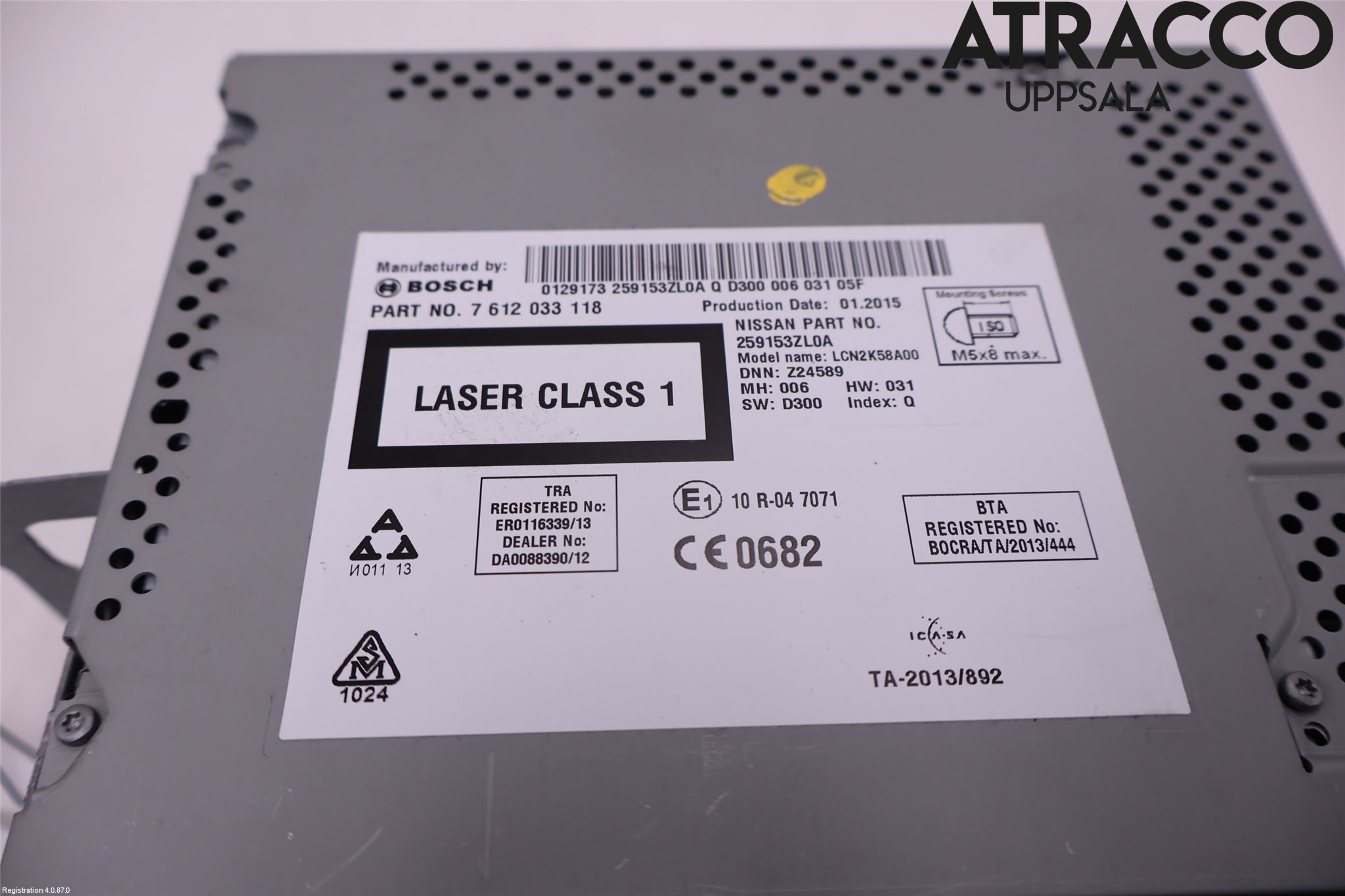 Nissan PULSAR Cd Radio - Multimediapanel