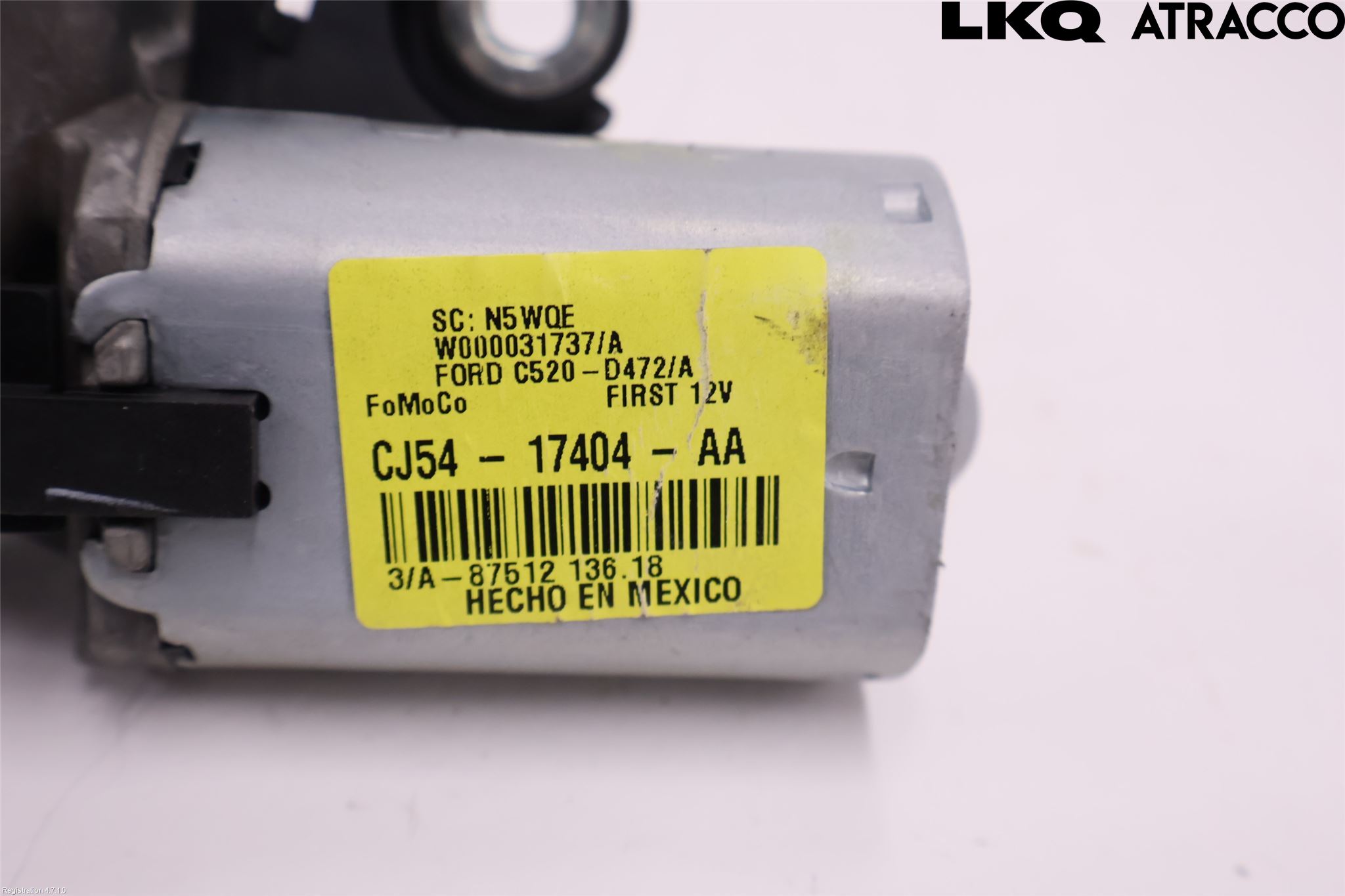 Ford KUGA 17-19 Torkarmotor Baklucka