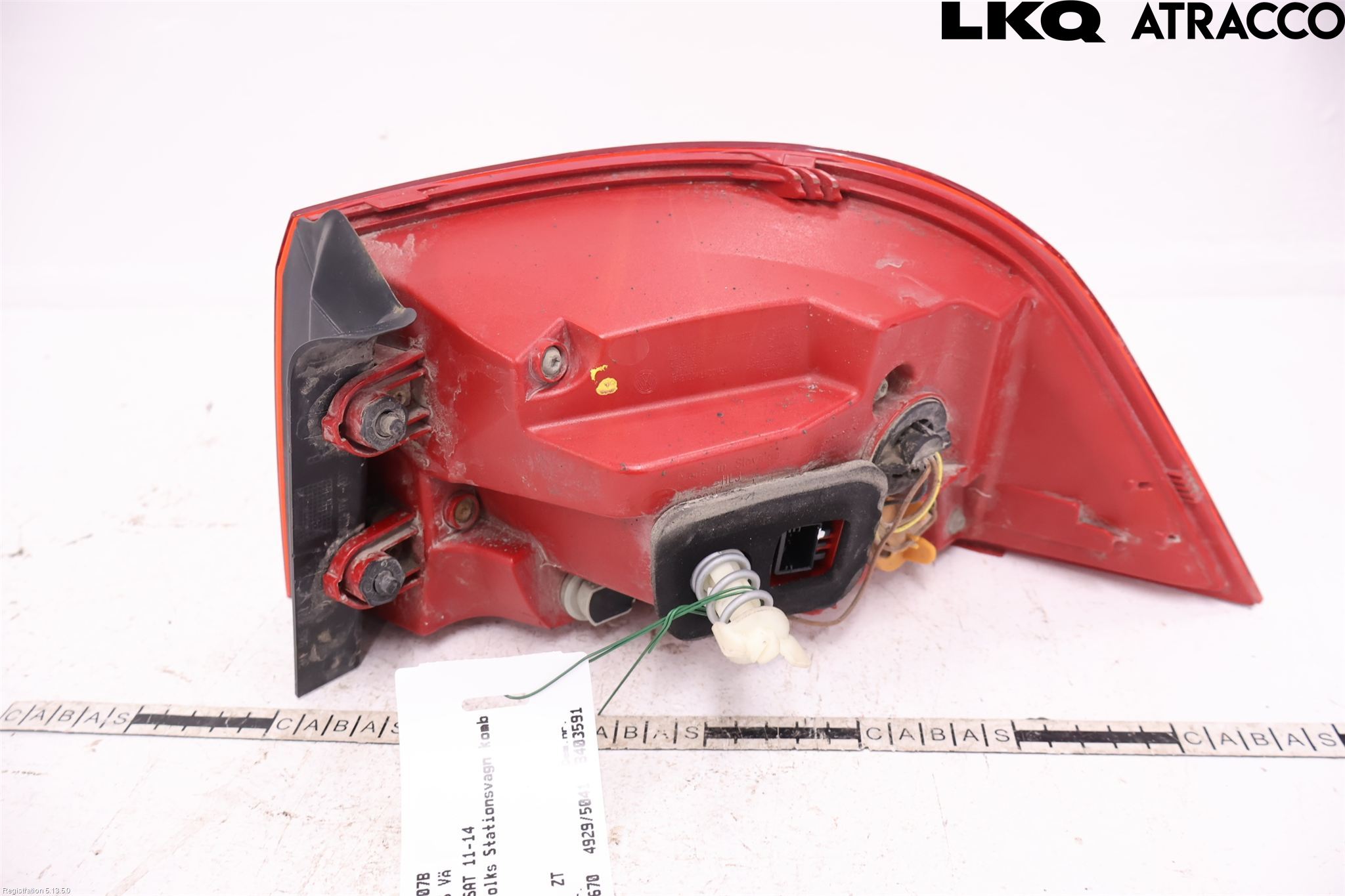 Volkswagen VW PASSAT 11-14 Bakljus Vänster