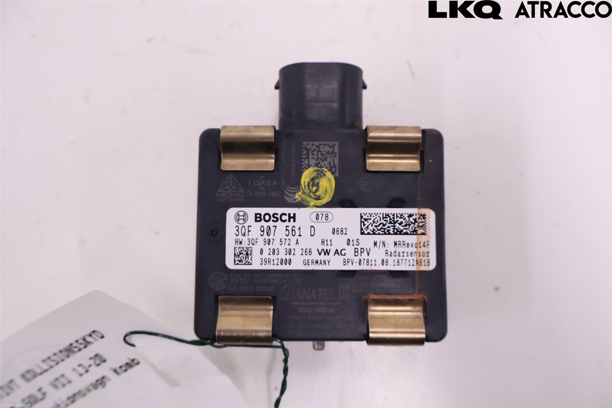 Volkswagen VW GOLF / E-GOLF VII 13-20 Sensor Aktivt Kollisionsskydd