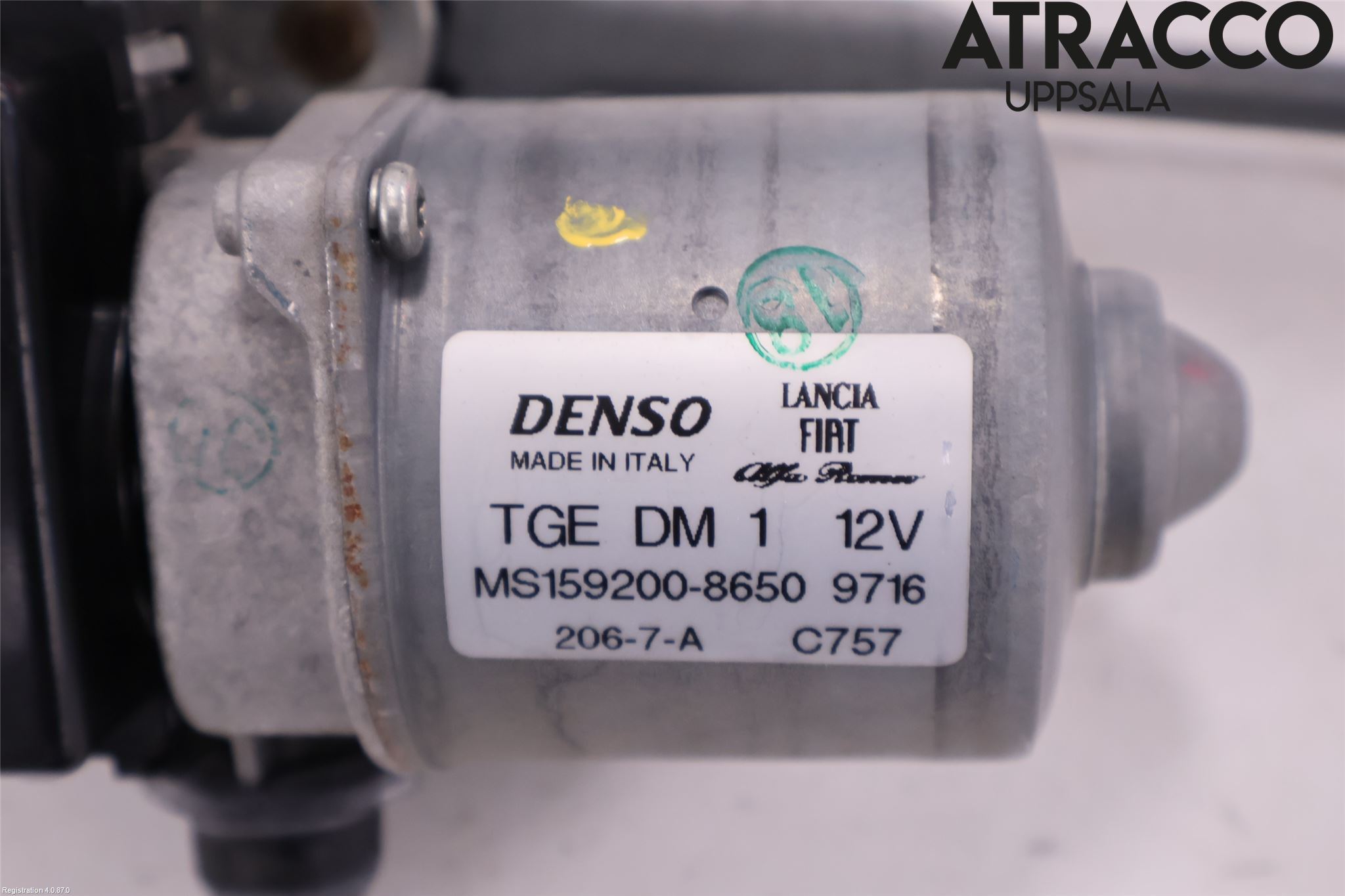 Fiat 500 07- Torkarmekanism Vindruta