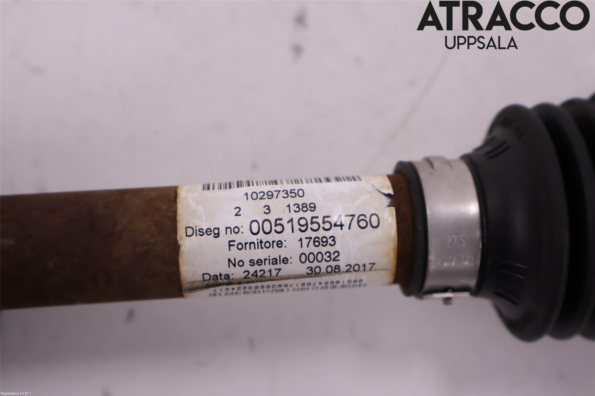 Fiat 500 07- Drivaxel Fram Höger