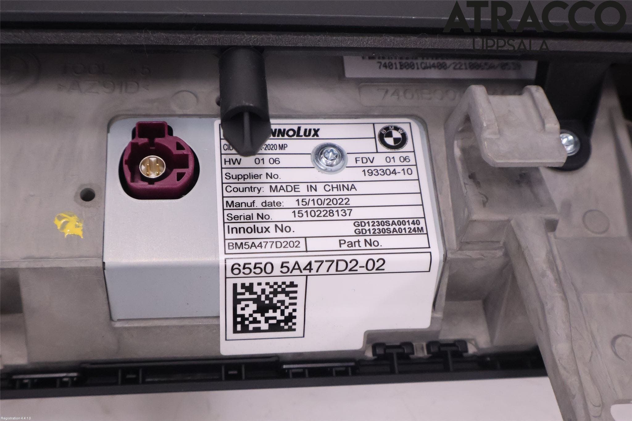 BMW 5 G30/G31/F90 17-23 Bildskärm