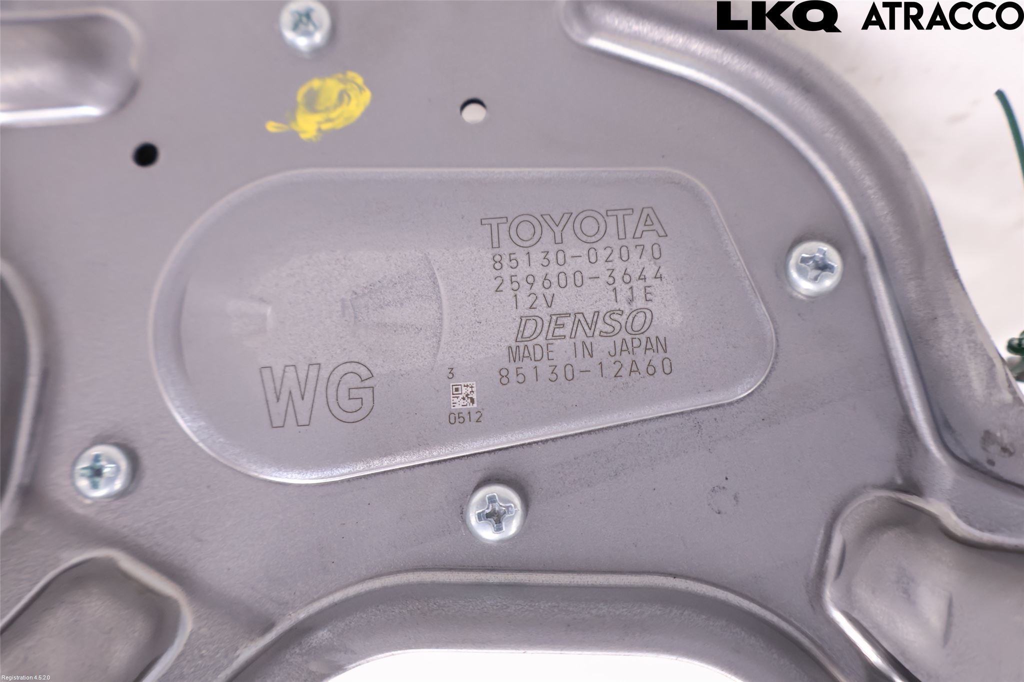 Toyota COROLLA 19- Torkarmotor Baklucka