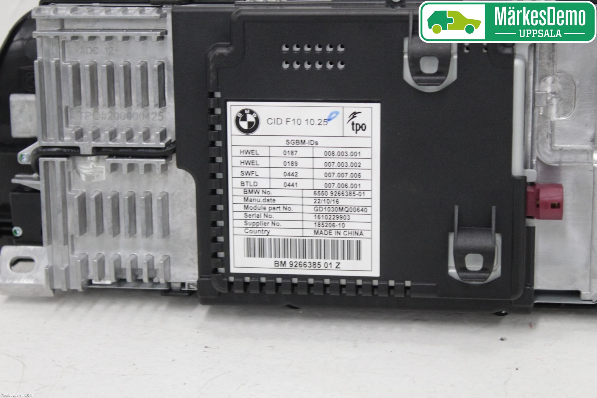 BMW 5 F10/F11/F18 09-17 Bildskärm