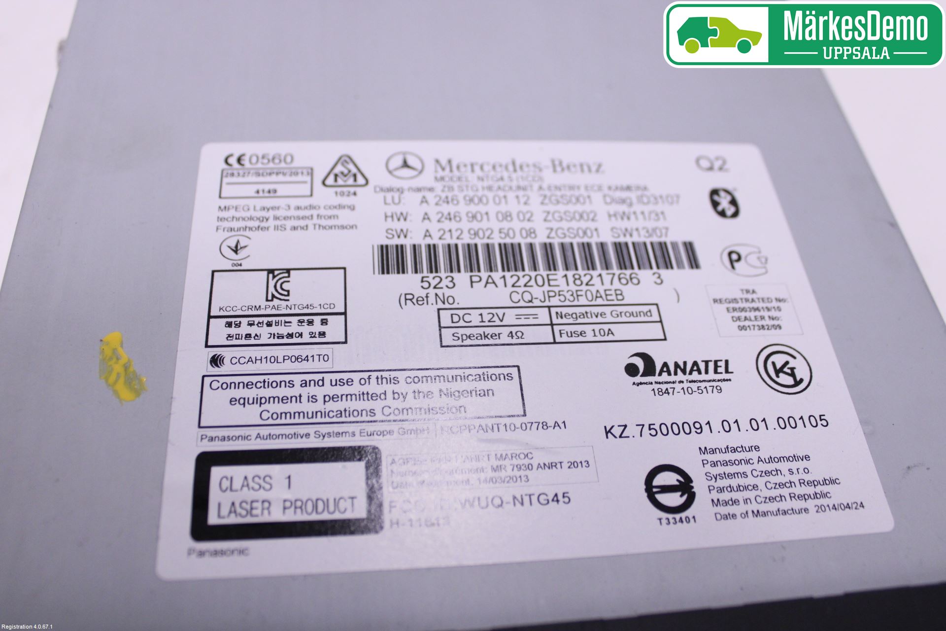 Mercedes-Benz MB GLA-KLASS (X156) 13-20 Cd Radio - Multimediapanel