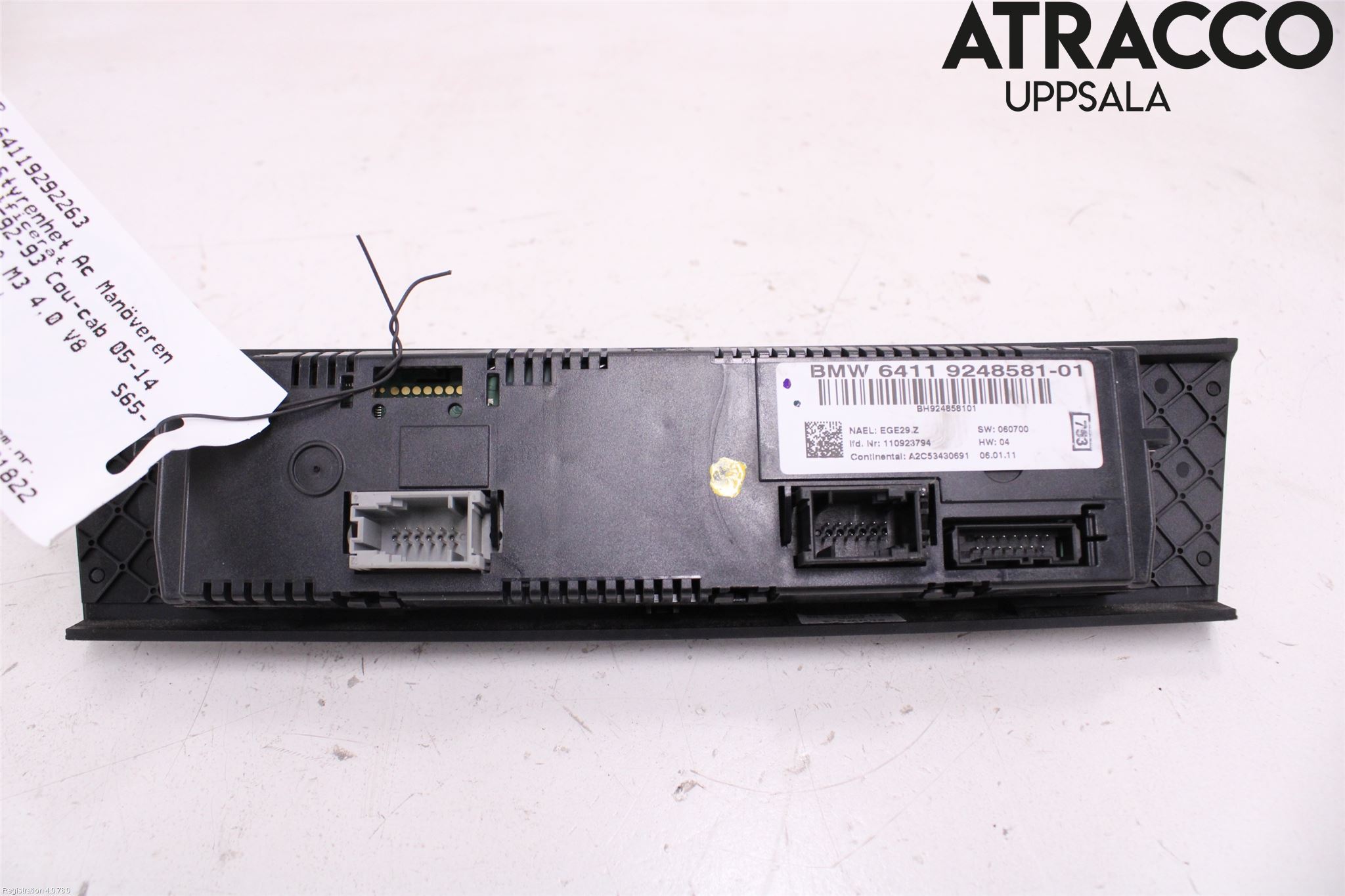 BMW 3 E92/93 Coupé/Cab 05-14 Ac Styrenhet Ac Manöveren