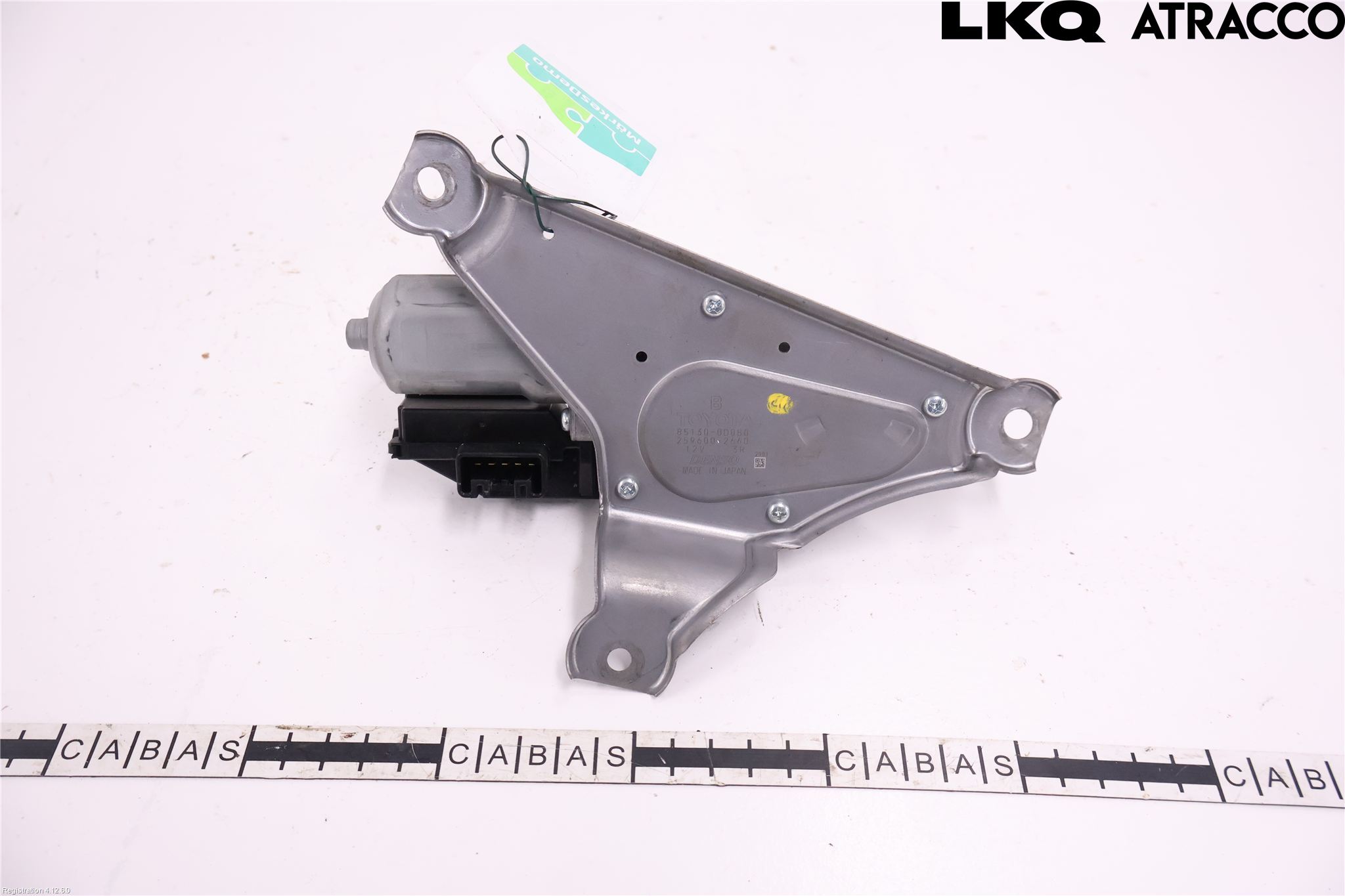 Toyota YARIS XP130 12-14 Torkarmotor Baklucka