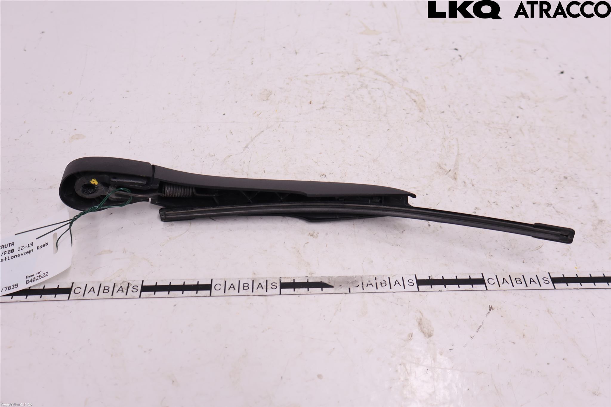 BMW 3 F30/F31/F80 12-19 Torkararm-Bakruta
