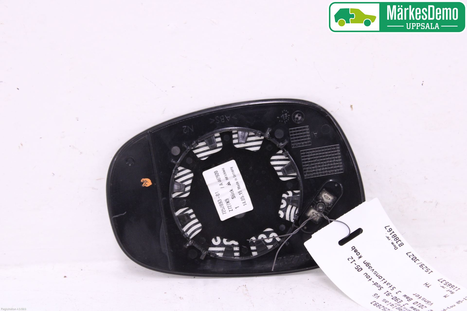 BMW 3 E90/91 SED/TOU 05-12 Spegelglas Vä