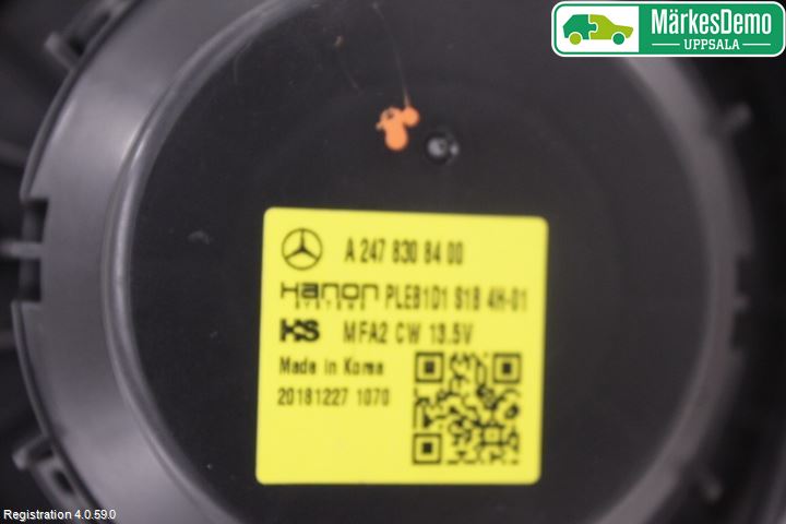 Mercedes-Benz MB A-KLASS (W177) 18- Värmefläkt
