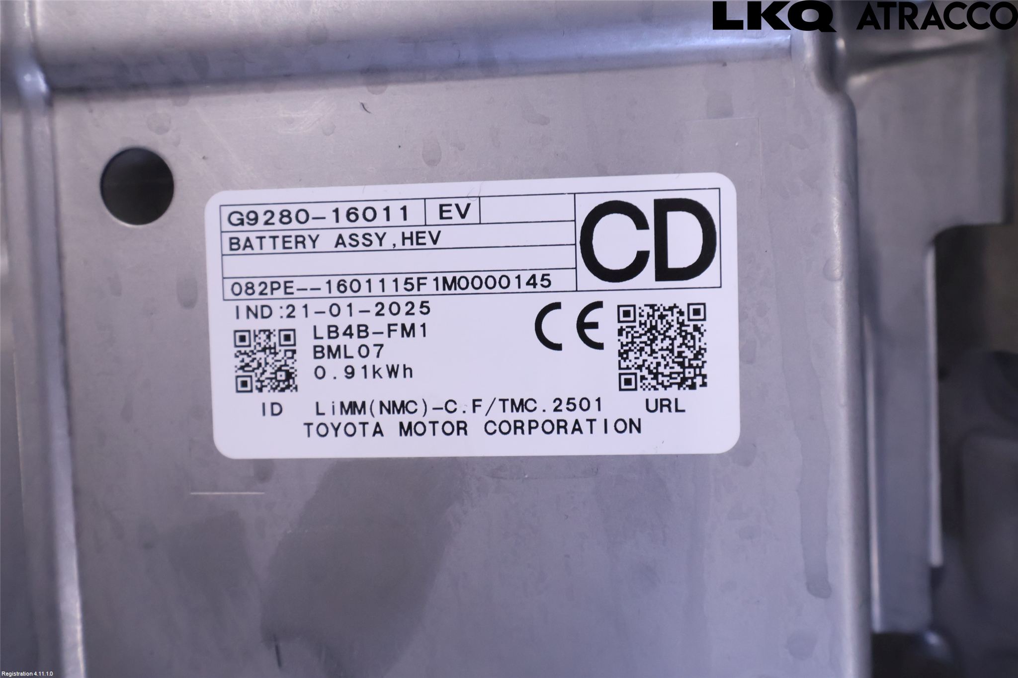Toyota COROLLA CROSS XG10 22- Batteri Högspänning