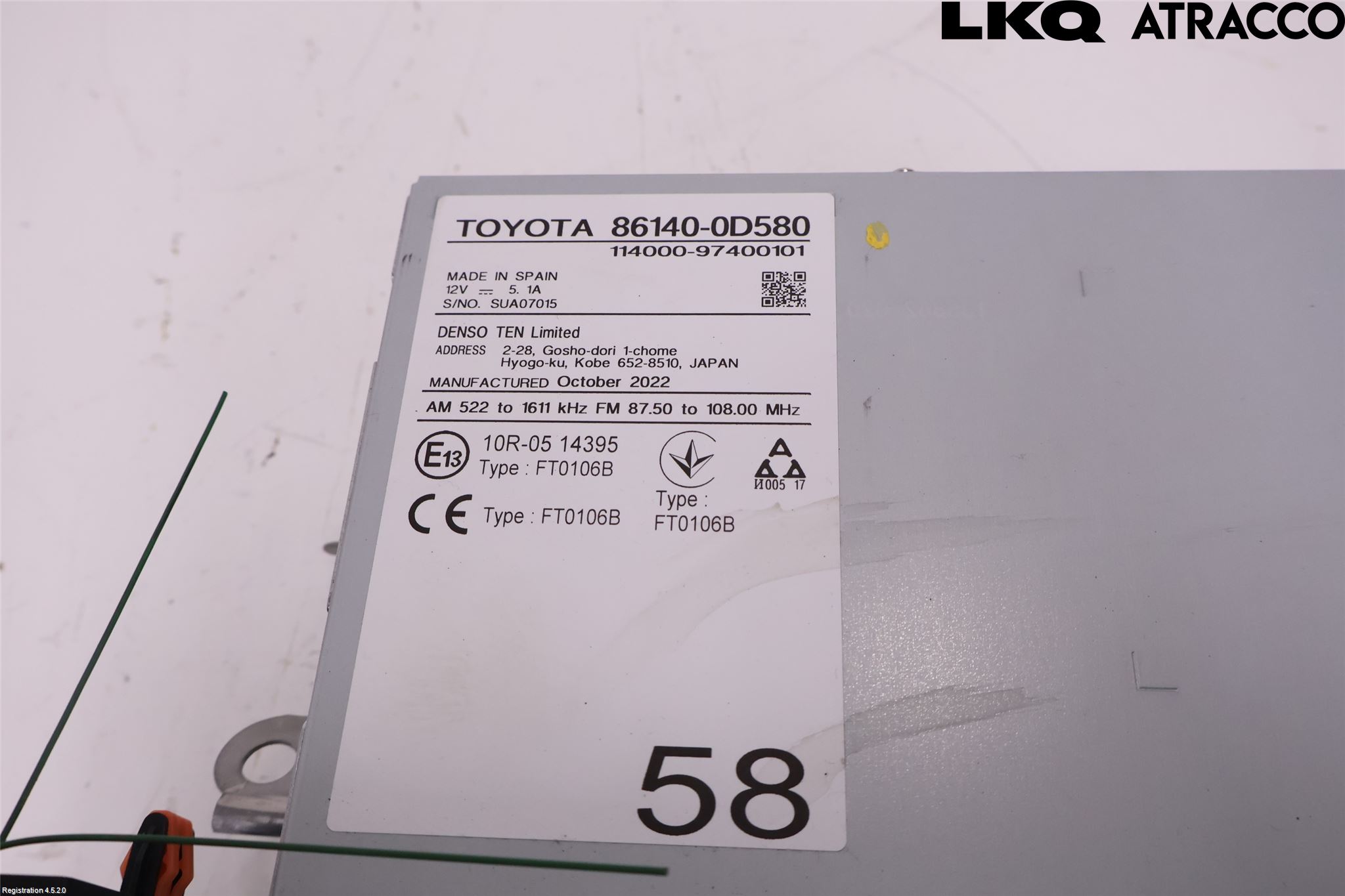 Toyota YARIS XP21 20- Cd Radio - Multimediapanel