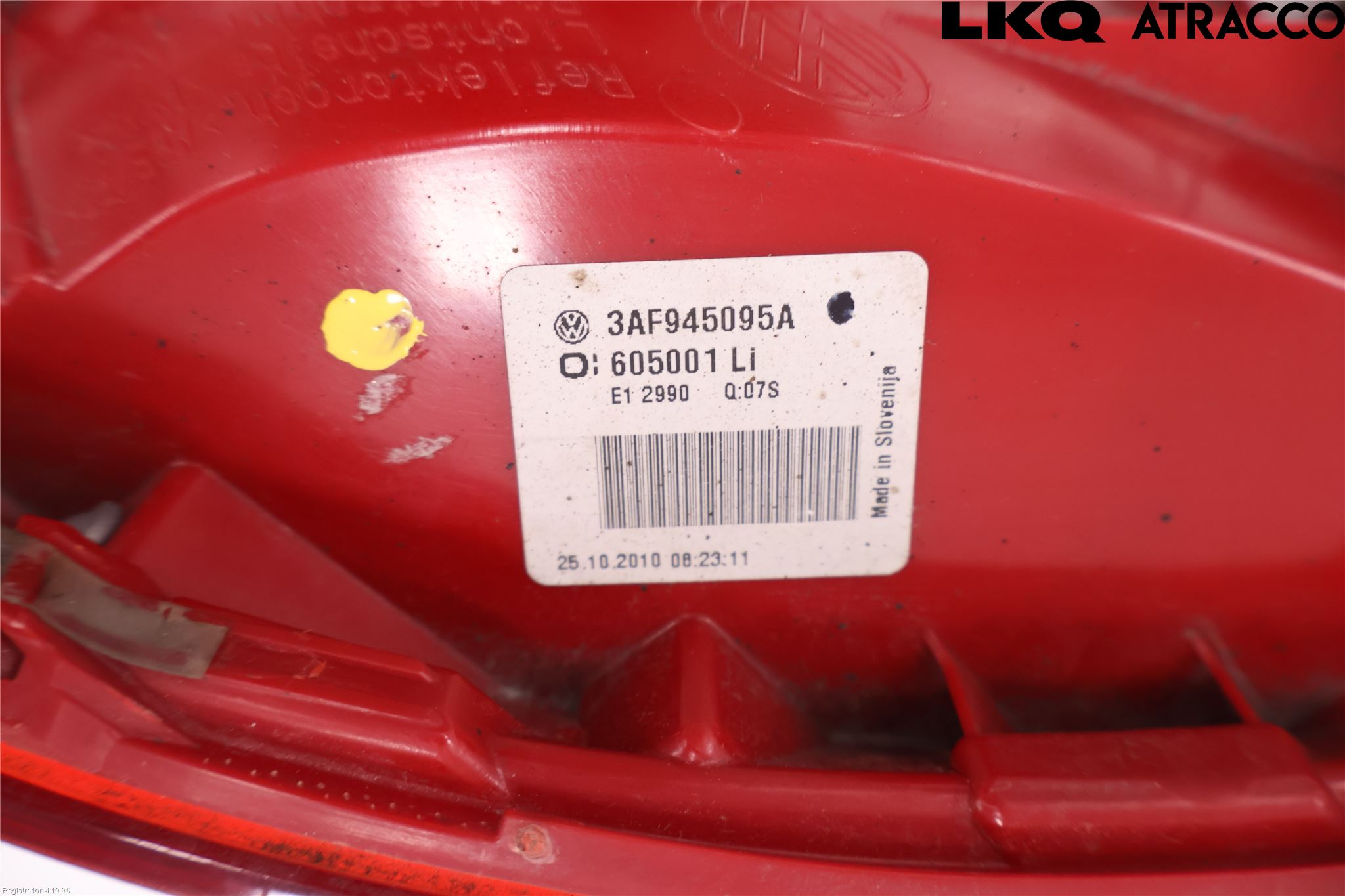 Volkswagen VW PASSAT 11-14 Bakljus Vänster