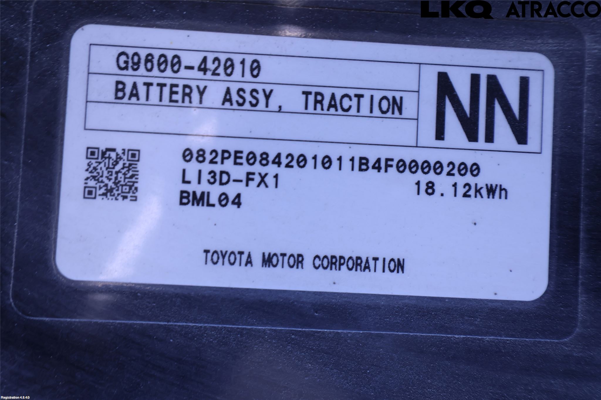 Toyota RAV4 19- Batteri Högspänning