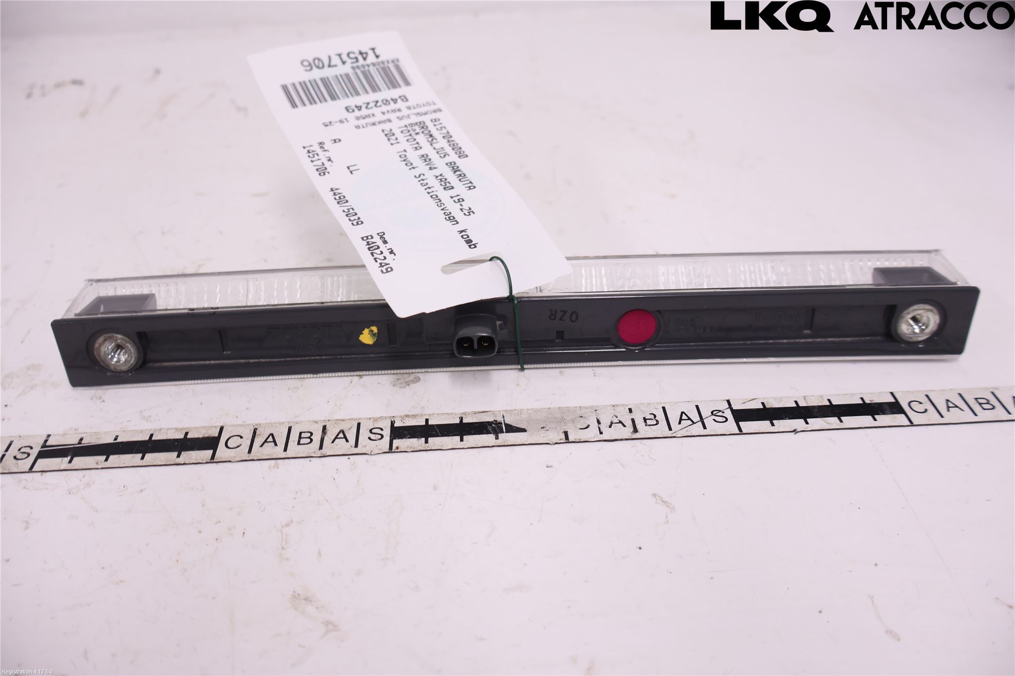 Toyota RAV4 19- Bromsljus Bakruta