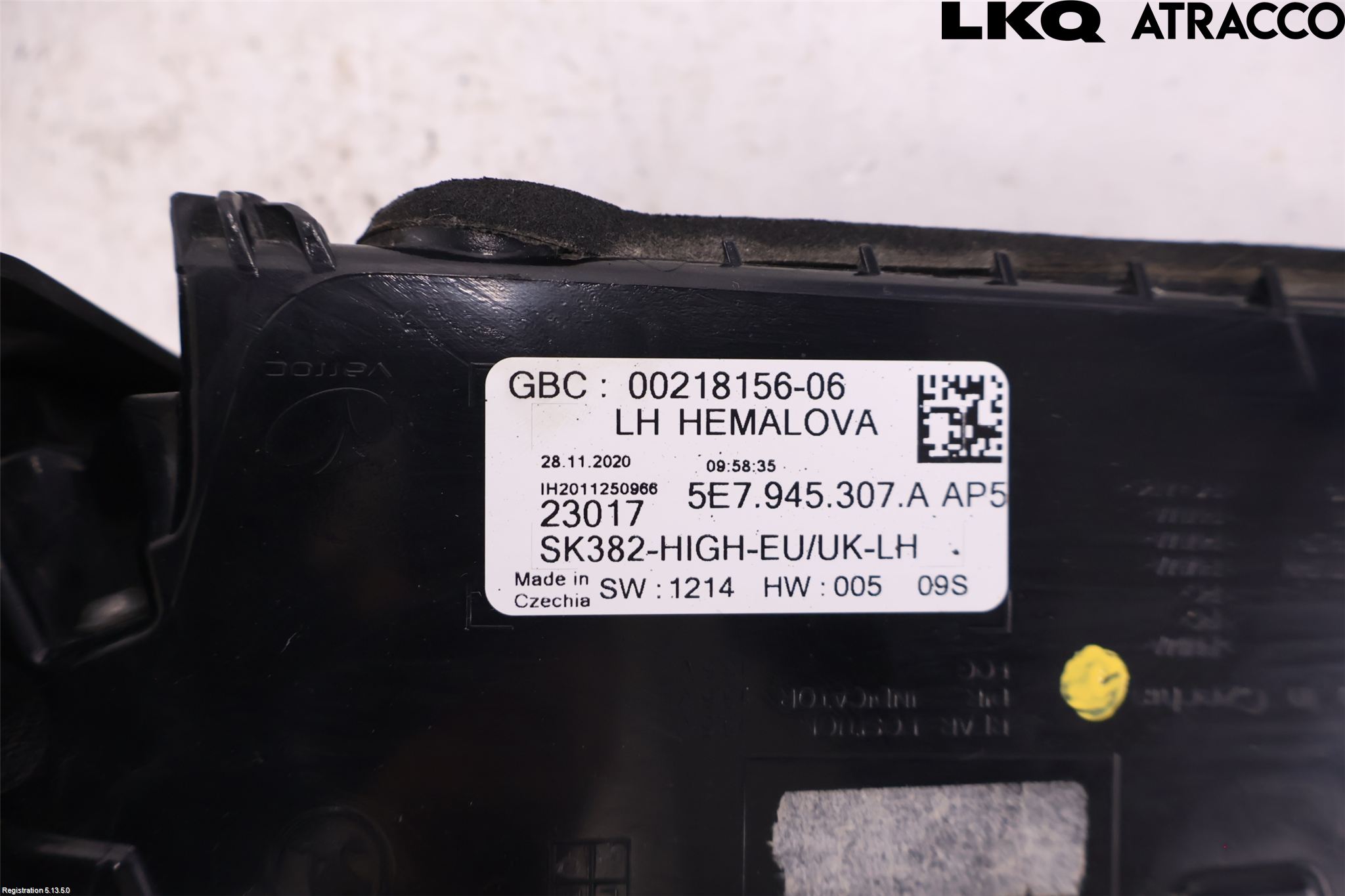 Skoda OCTAVIA (NX) 20- Bakljus Lucka Vä