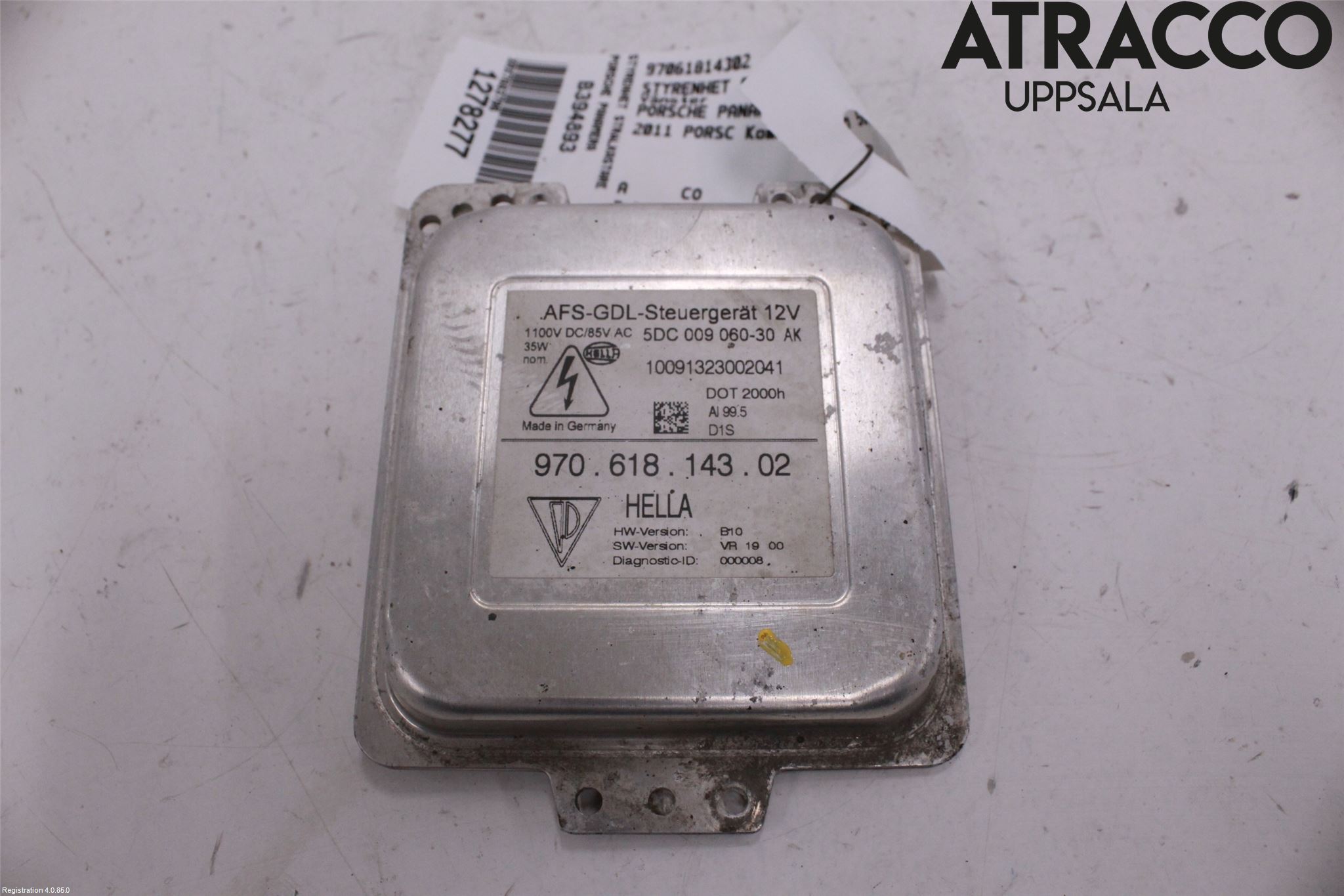 Porsche PANAMERA 09- Styrenhet Strålkastare